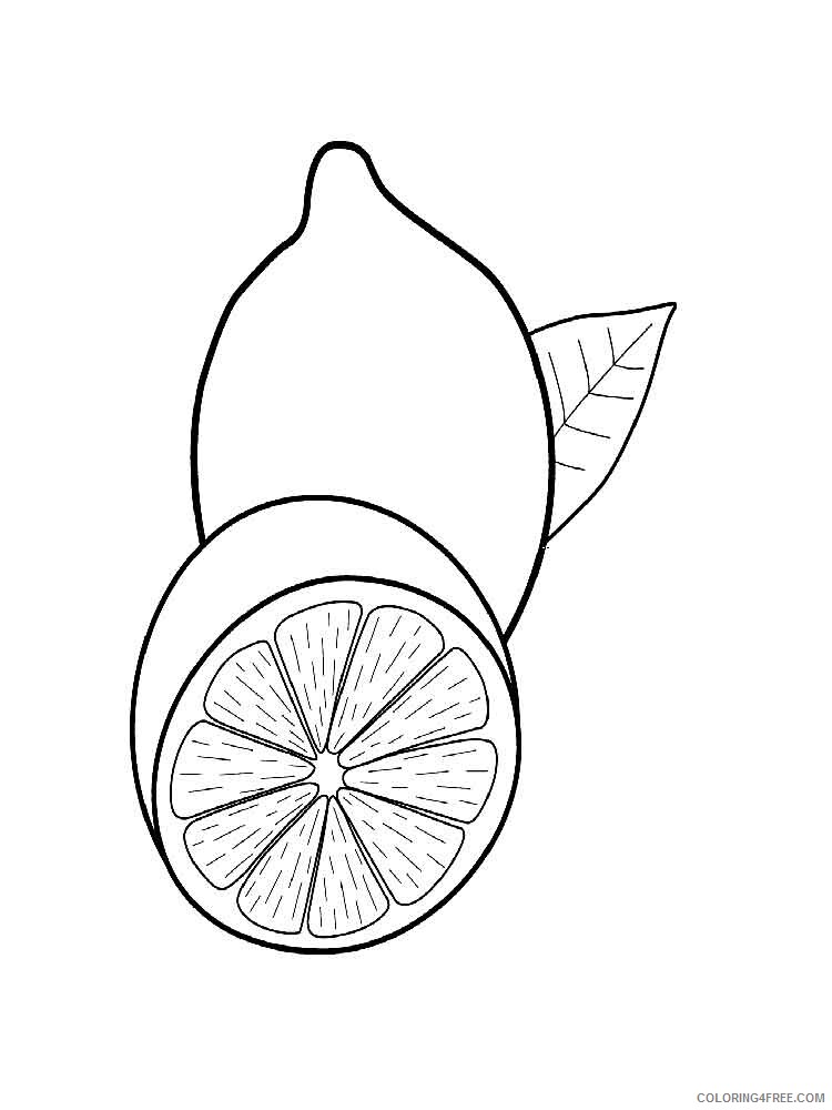 Citrus Fruits Coloring Pages Fruits Food Citrus fruits 7 Printable 2021 170 Coloring4free