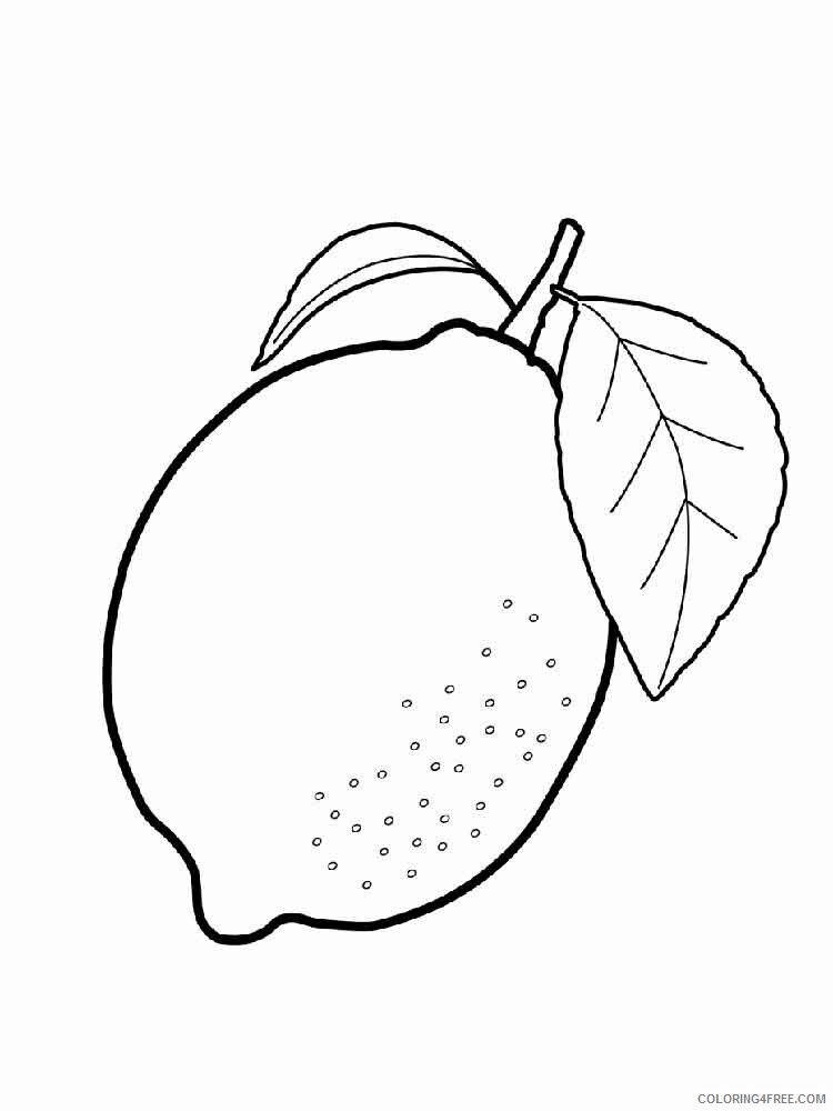 Citrus Fruits Coloring Pages Fruits Food Citrus fruits 8 Printable 2021 171 Coloring4free