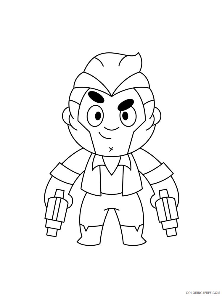 Colt Coloring Pages Games colt brawl stars 3 Printable 2021 044 Coloring4free
