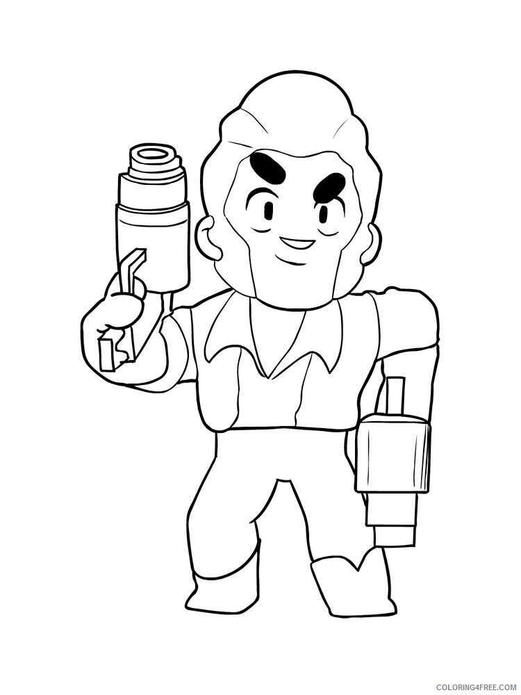 Colt Coloring Pages Games Colt Brawl Stars 4 Printable 2021 045 Coloring4free Coloring4free Com - brawl stars coloring pages robo cro