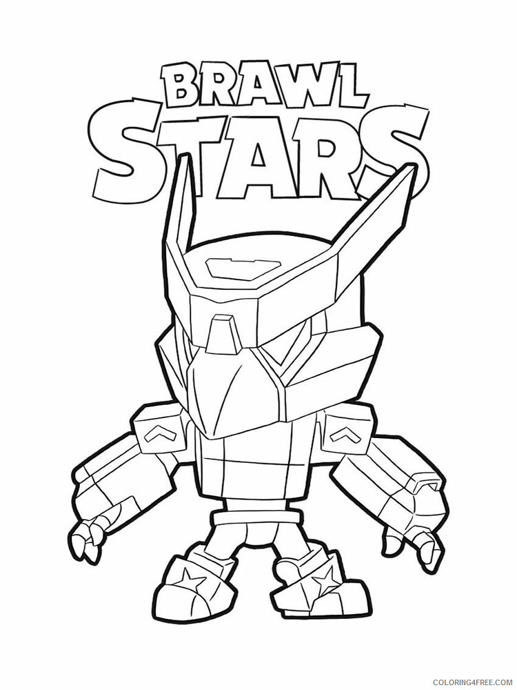 Crow Coloring Pages Games crow brawl stars 10 Printable 2021 052 Coloring4free