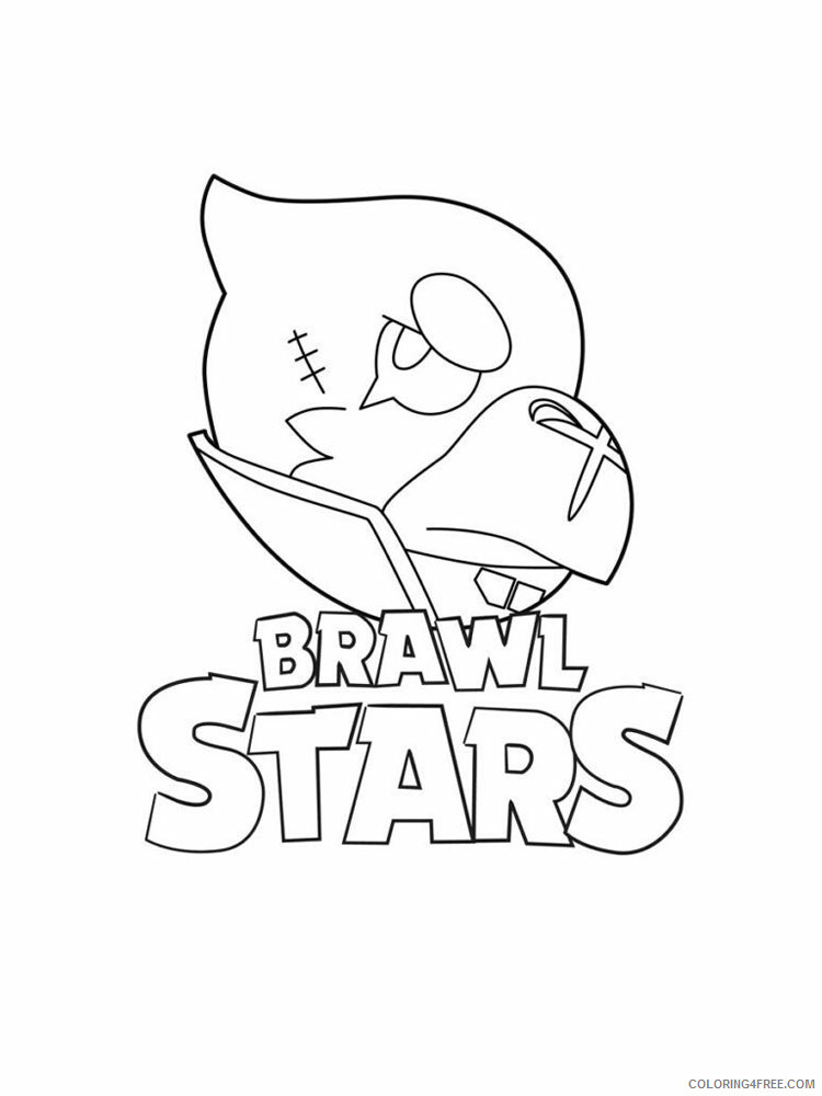 Crow Coloring Pages Games crow brawl stars 4 Printable 2021 055 Coloring4free