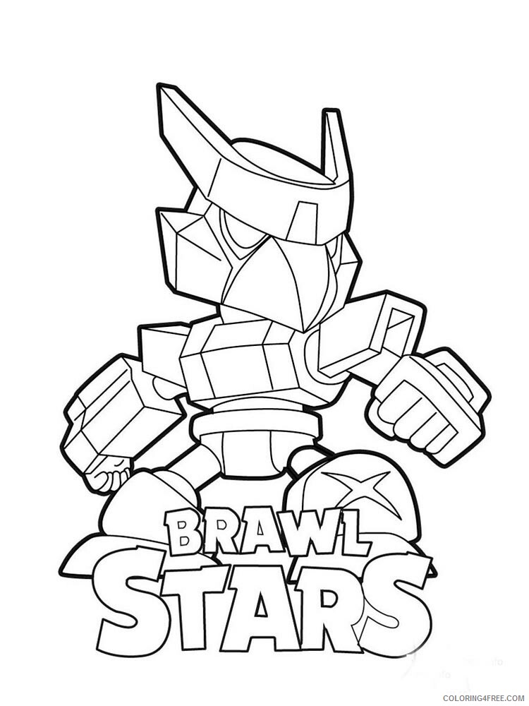 Crow Coloring Pages Games crow brawl stars Printable 2021 050 Coloring4free