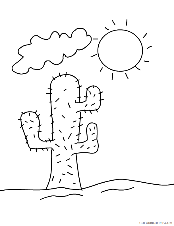 Desert Coloring Pages Nature Desert Printable 2021 121 Coloring4free
