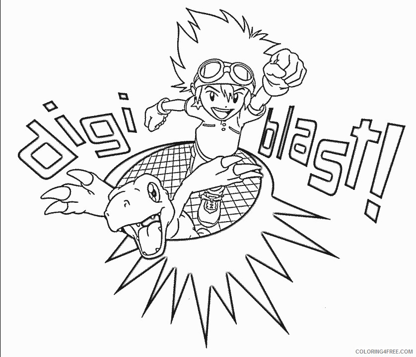 Digimon Printable Coloring Pages Anime 11 2021 0111 Coloring4free