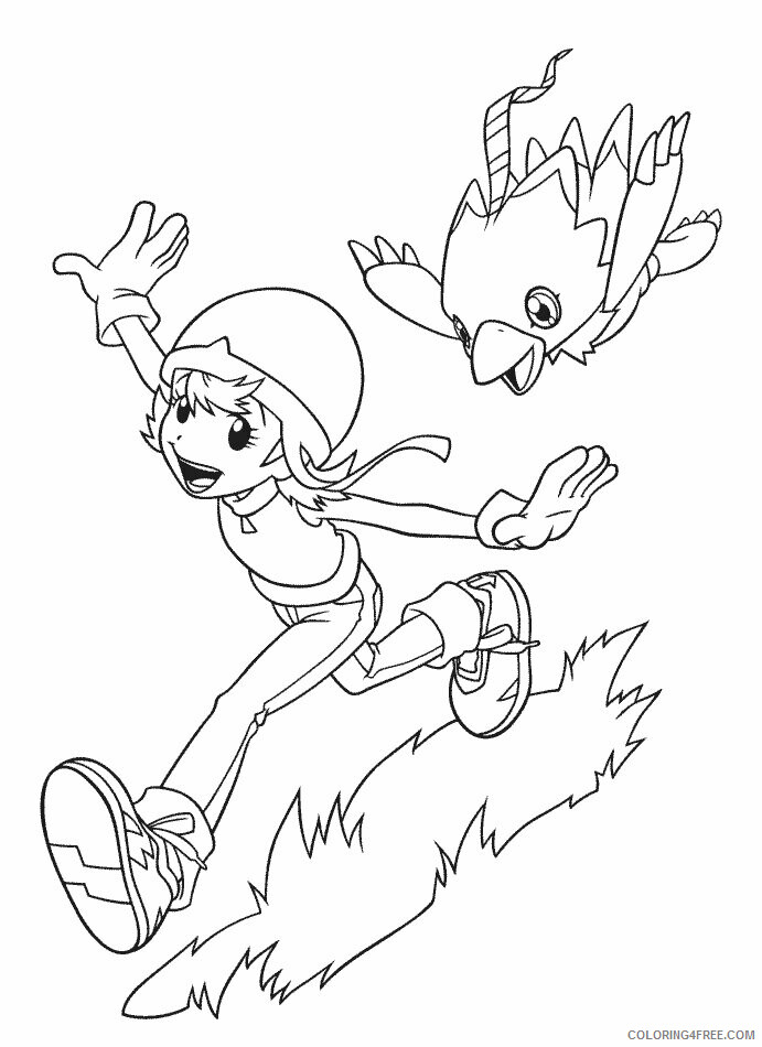 Digimon Printable Coloring Pages Anime 12 2021 0112 Coloring4free