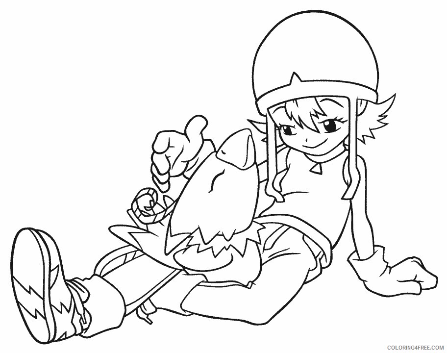 Digimon Printable Coloring Pages Anime 14 2021 0113 Coloring4free