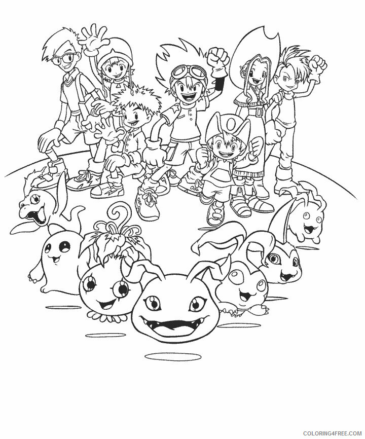 Digimon Printable Coloring Pages Anime 22 2021 0118 Coloring4free