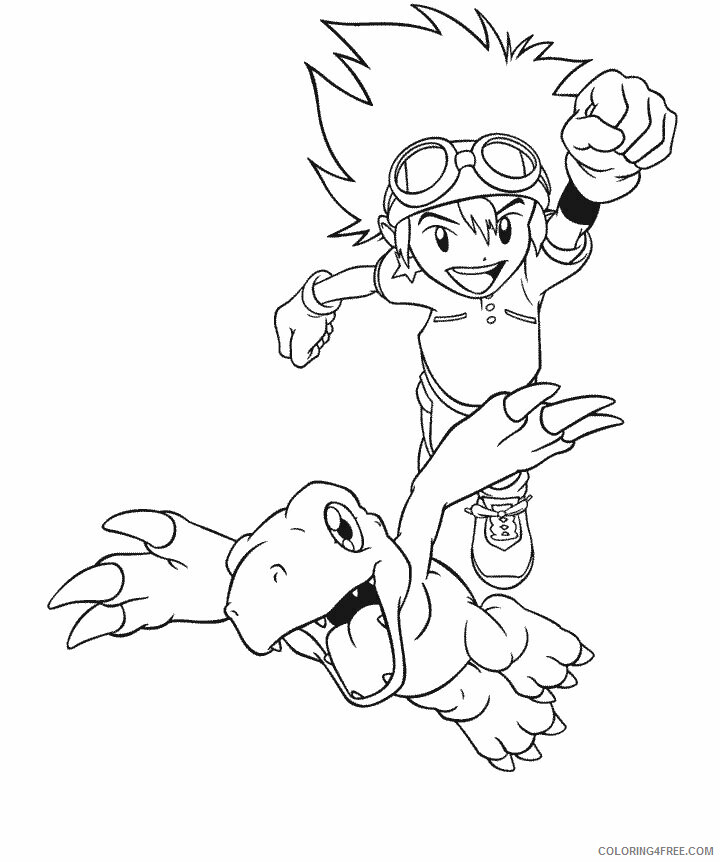 Digimon Printable Coloring Pages Anime 28 2021 0124 Coloring4free