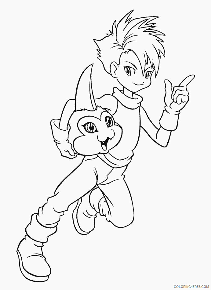 Digimon Printable Coloring Pages Anime 39 2021 0129 Coloring4free