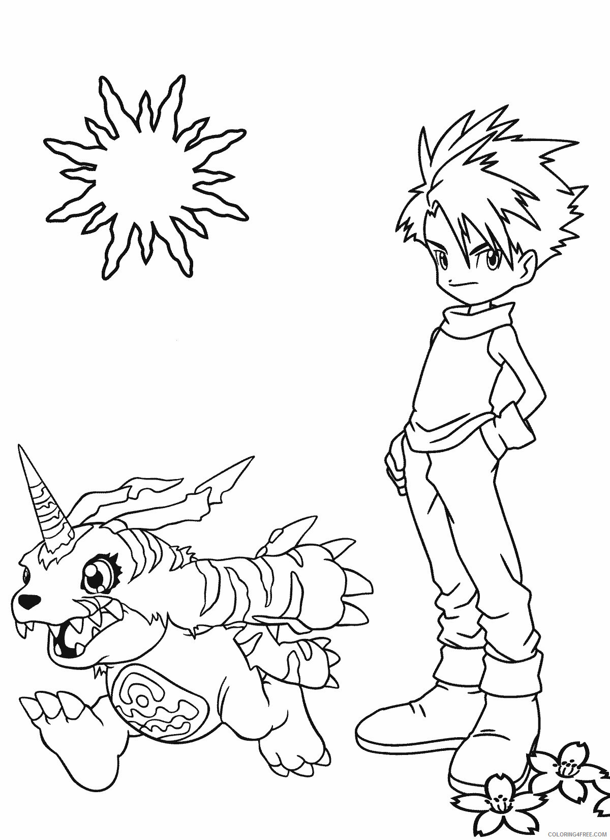 Digimon Printable Coloring Pages Anime 48 2021 0134 Coloring4free