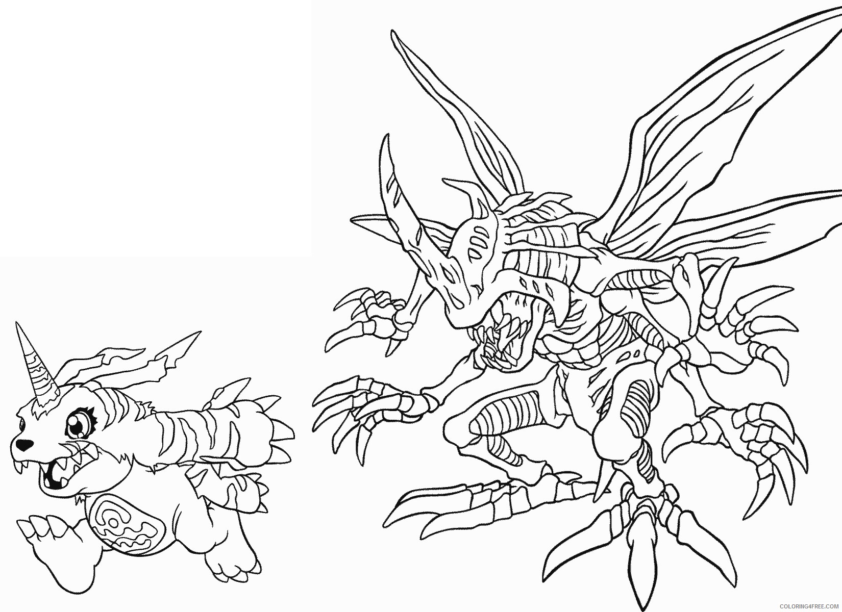 Digimon Printable Coloring Pages Anime 49 2021 0135 Coloring4free