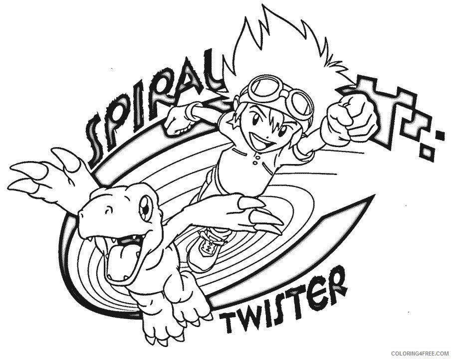 Digimon Printable Coloring Pages Anime 9 2021 0140 Coloring4free