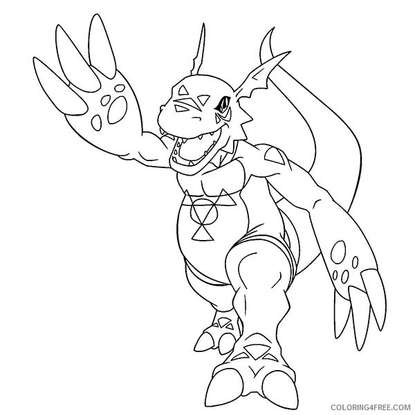Digimon Printable Coloring Pages Anime Awesome Drawing of Digimon 2021 0144 Coloring4free