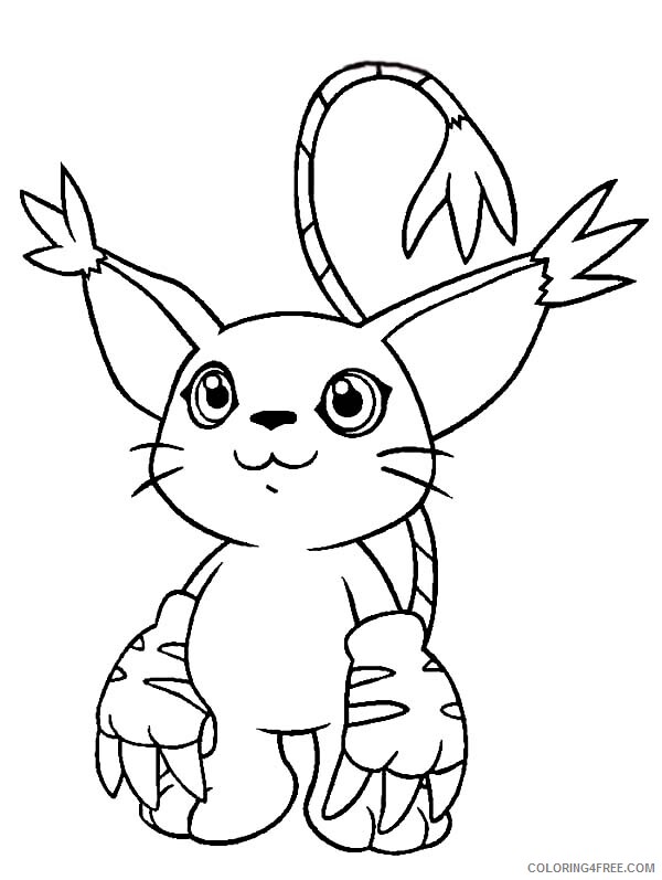 Digimon Printable Coloring Pages Anime Cute Digimon Gatomon 2021 0146 Coloring4free