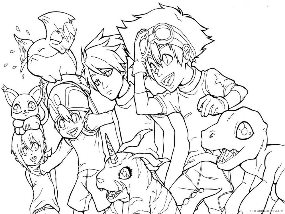 Digimon Printable Coloring Pages Anime Digimon 22 2021 0303 Coloring4free