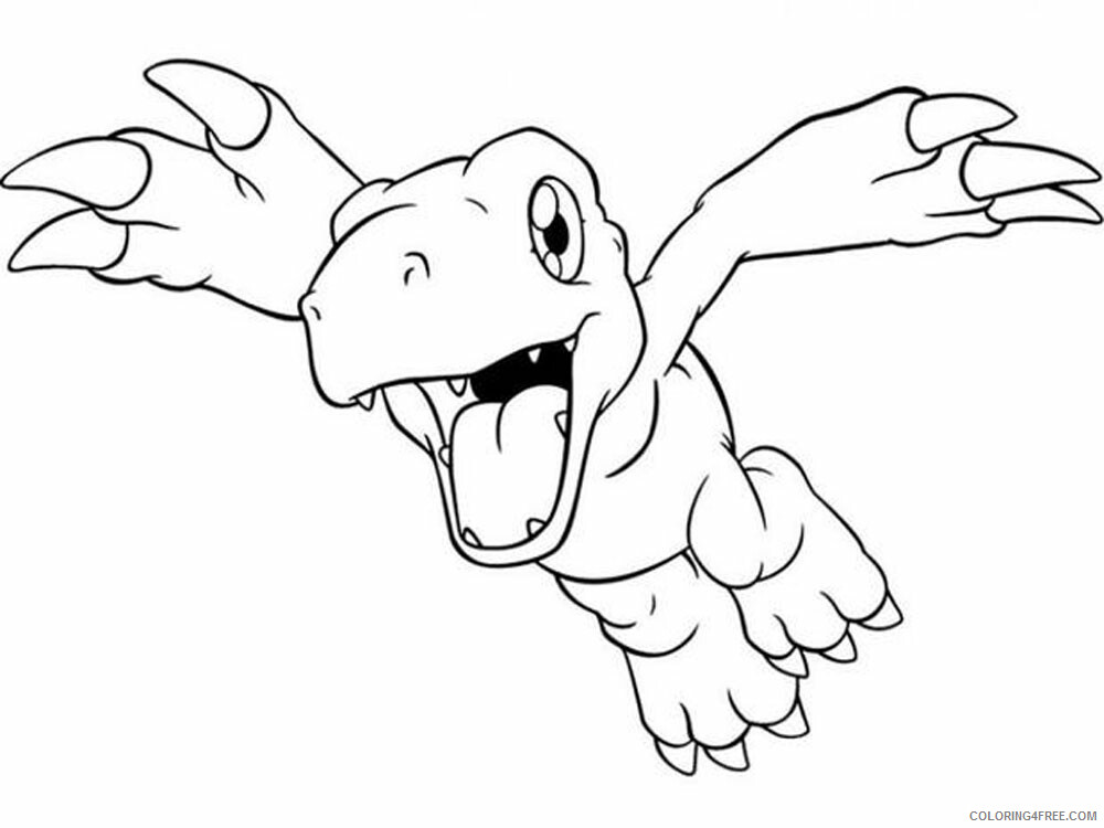 Digimon Printable Coloring Pages Anime Digimon 4 2021 0354 Coloring4free