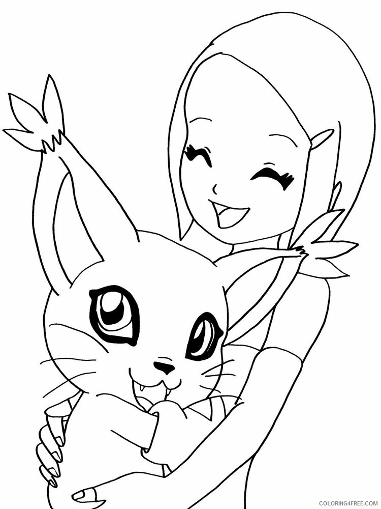 Digimon Printable Coloring Pages Anime Digimon 9 2021 0388 Coloring4free