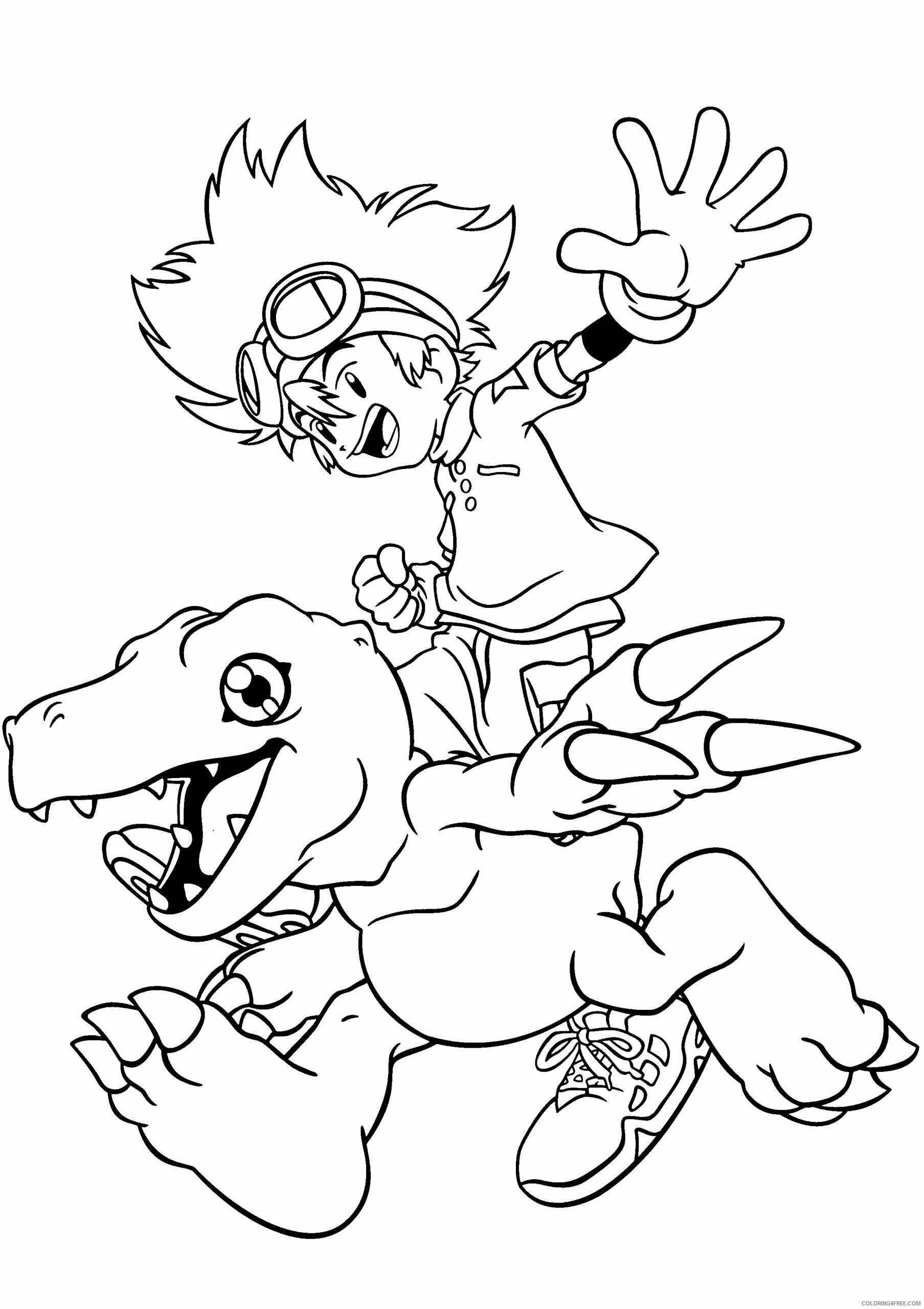 Digimon Printable Coloring Pages Anime Digimon To Print 2021 0398 Coloring4free