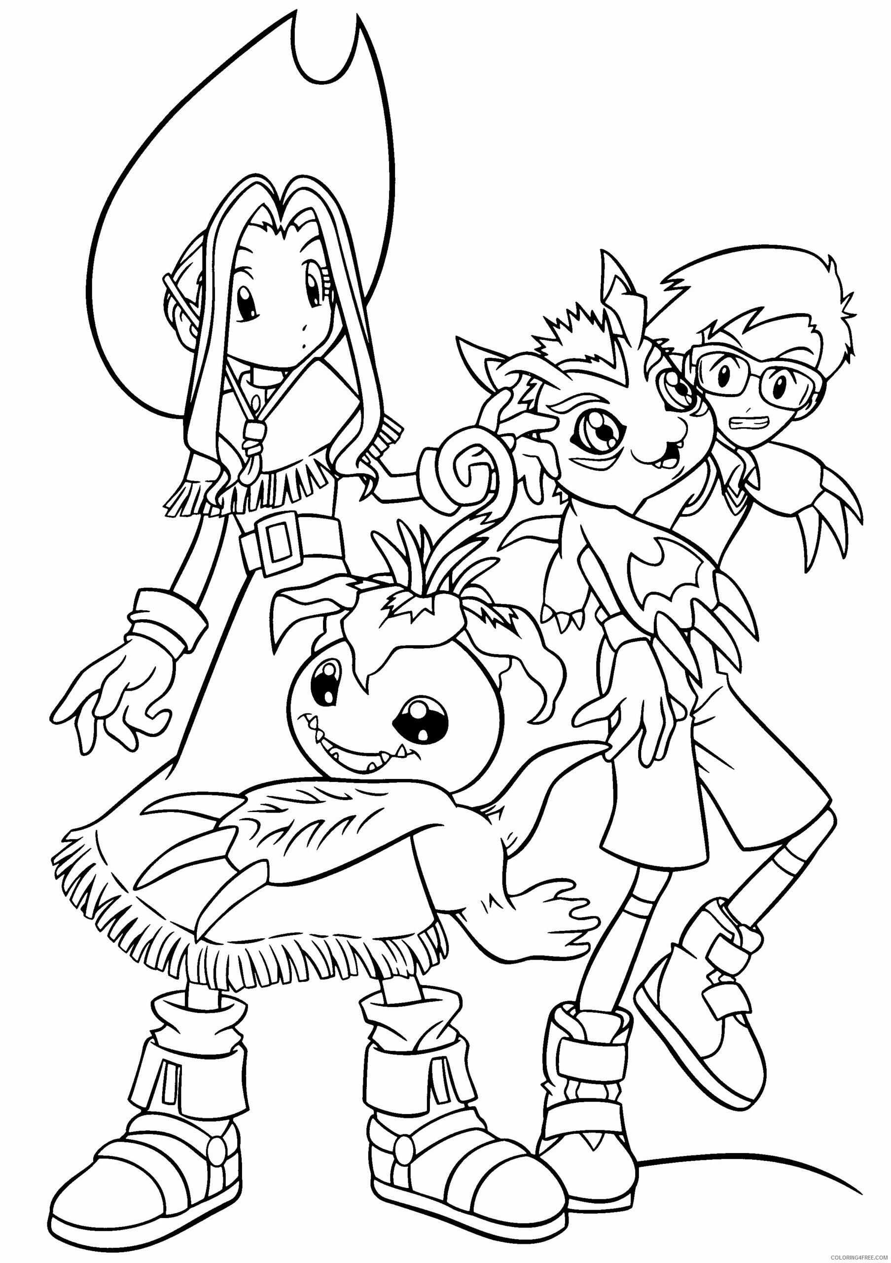 Digimon Printable Coloring Pages Anime Printable Digimon For Kids 2021 0408 Coloring4free