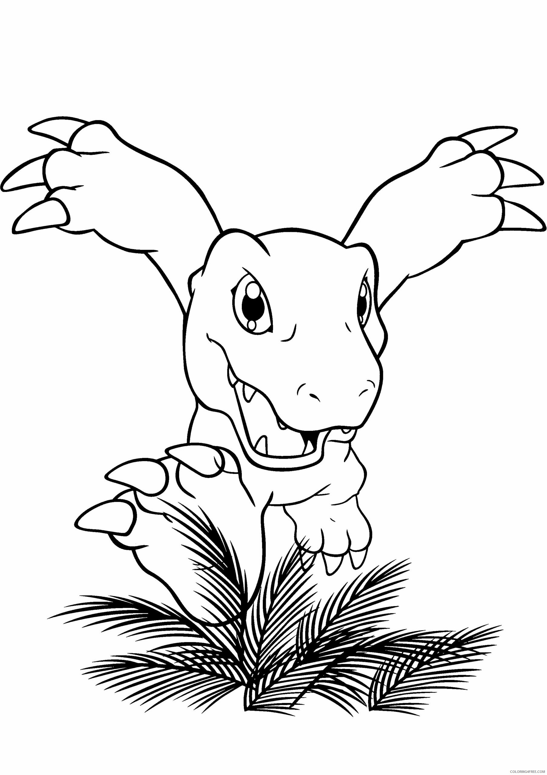 Digimon Printable Coloring Pages Anime digimon 107 2021 0214 Coloring4free