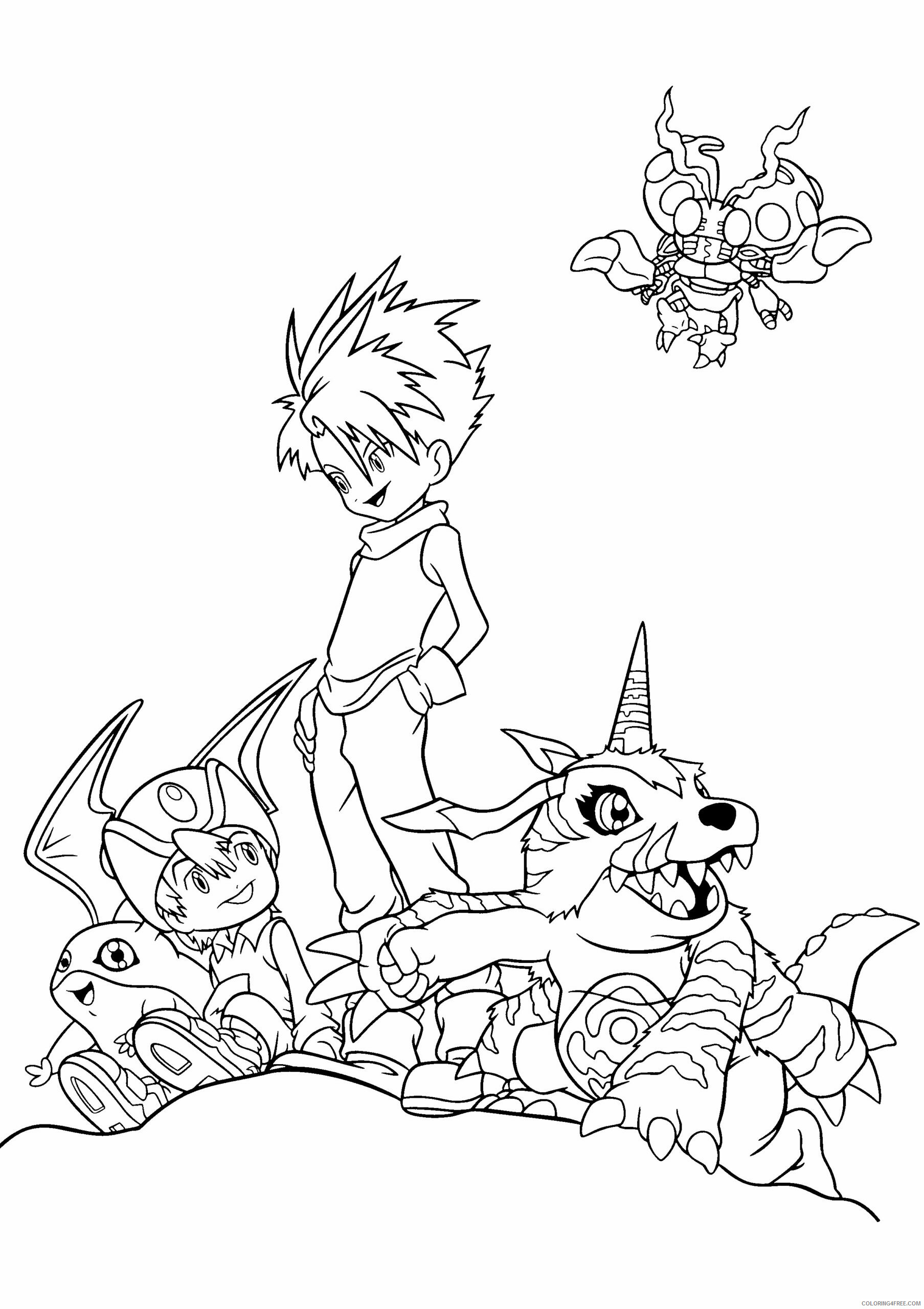 Digimon Printable Coloring Pages Anime digimon 116 2021 0223 Coloring4free