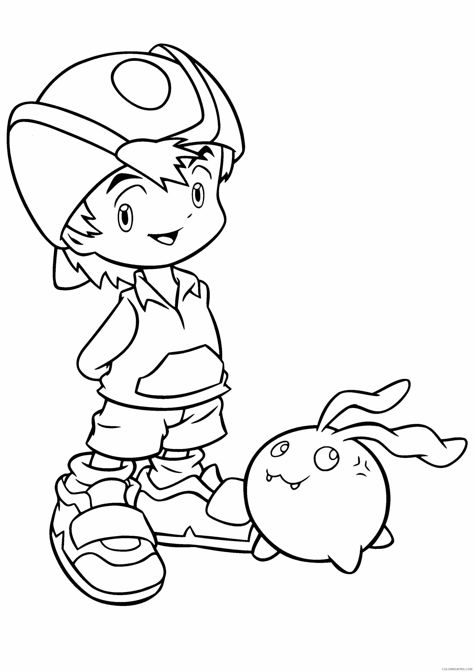 Digimon Printable Coloring Pages Anime digimon 119 2021 0226 Coloring4free