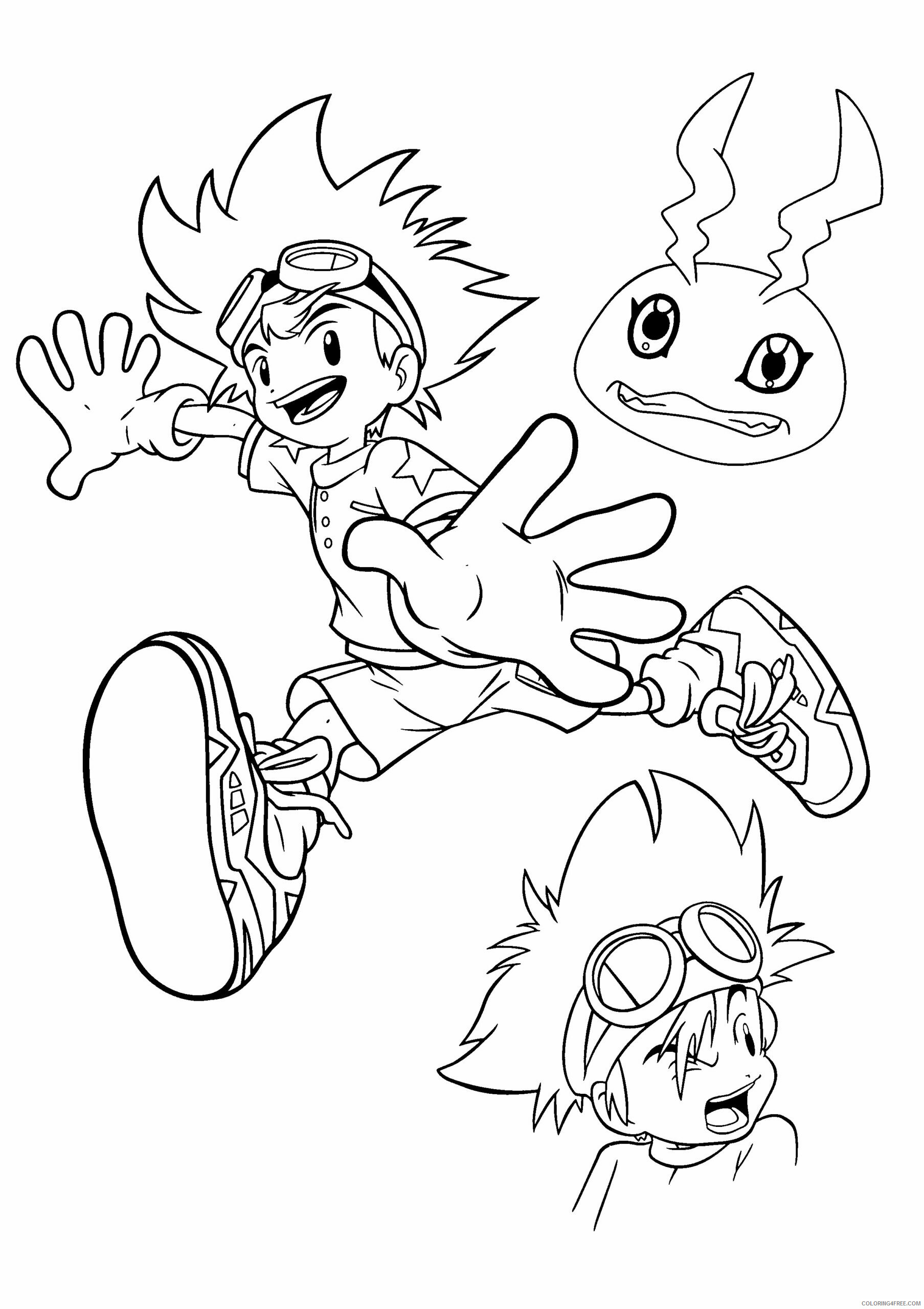 Digimon Printable Coloring Pages Anime digimon 120 2021 0227 Coloring4free