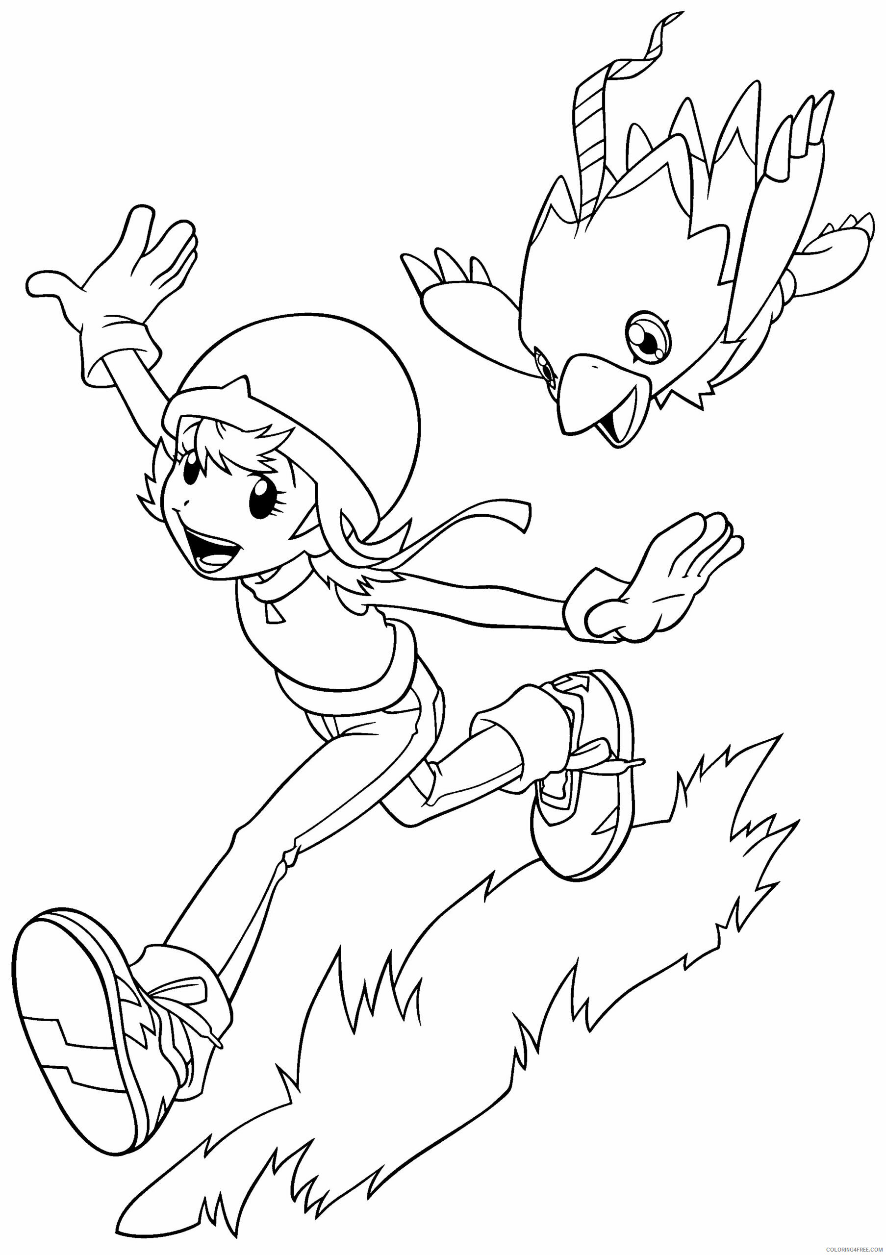 Digimon Printable Coloring Pages Anime digimon 122 2021 0229 Coloring4free