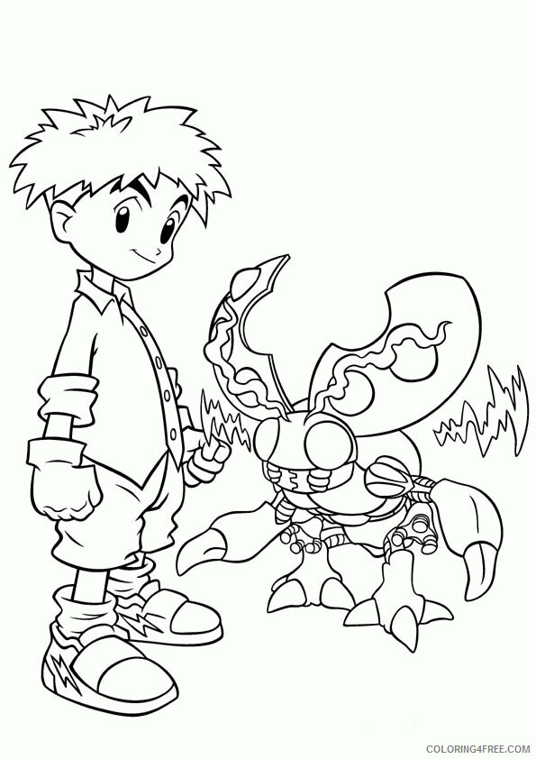 Digimon Printable Coloring Pages Anime digimon 124 2021 0231 Coloring4free