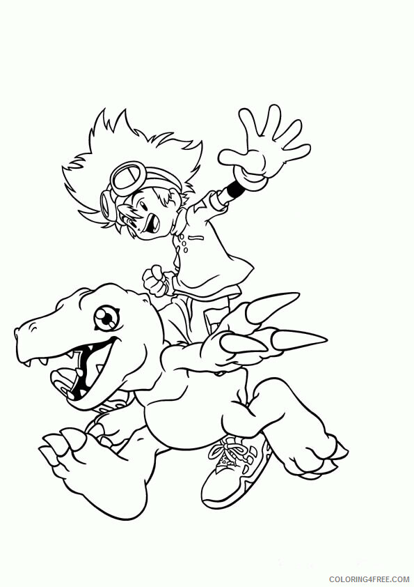 Digimon Printable Coloring Pages Anime digimon 127 2021 0234 Coloring4free