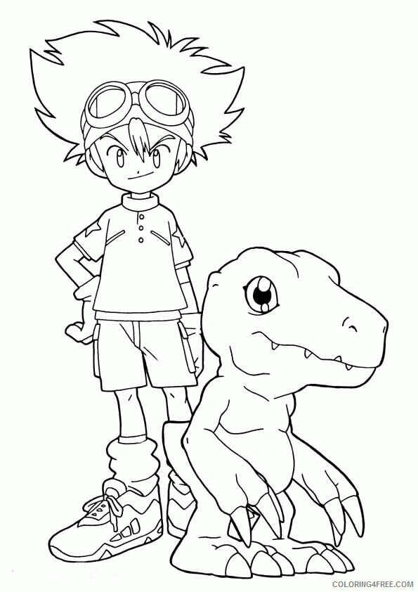 Digimon Printable Coloring Pages Anime digimon 138 2021 0237 Coloring4free