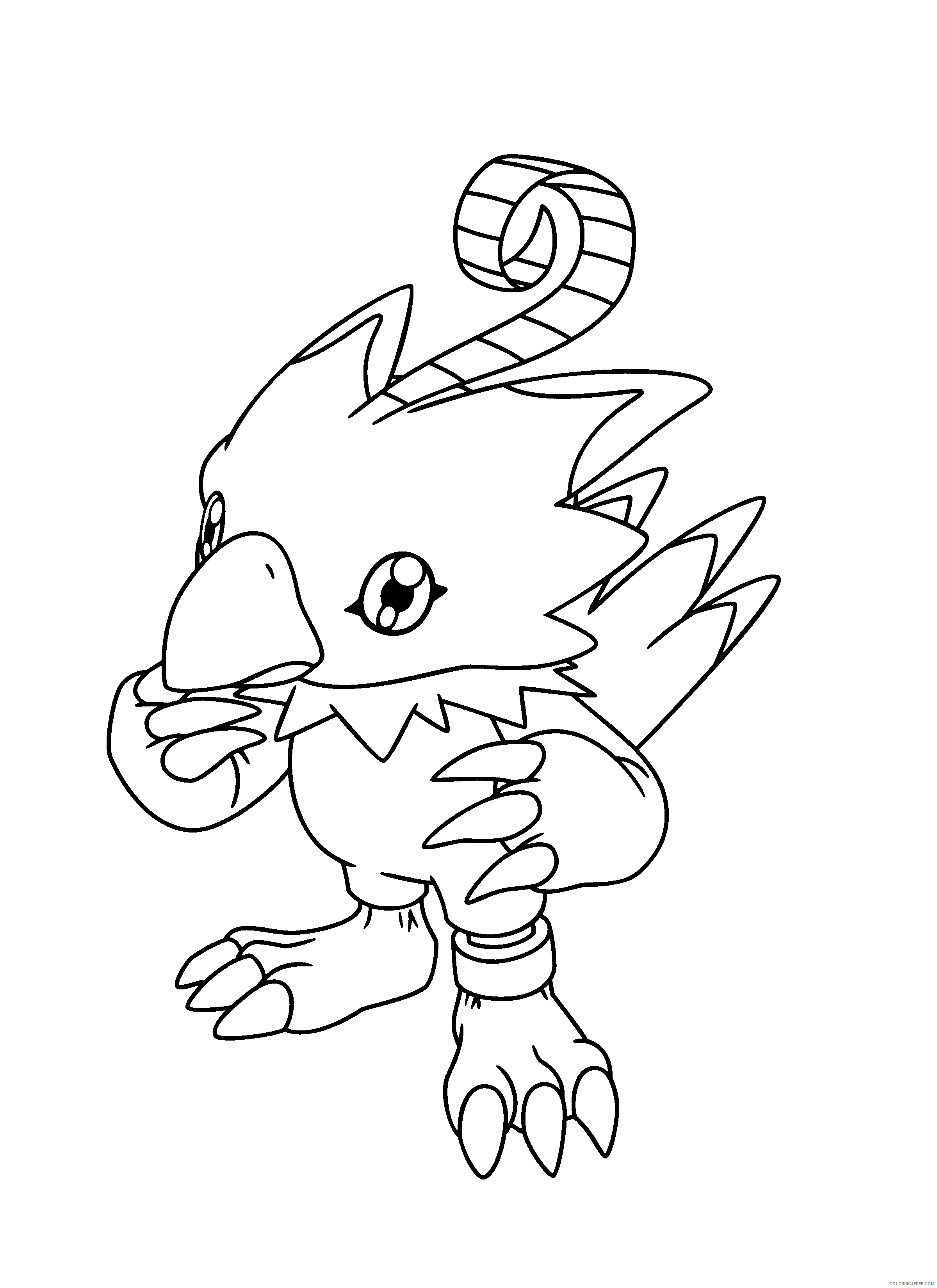 Digimon Printable Coloring Pages Anime digimon 148 2021 0239 Coloring4free