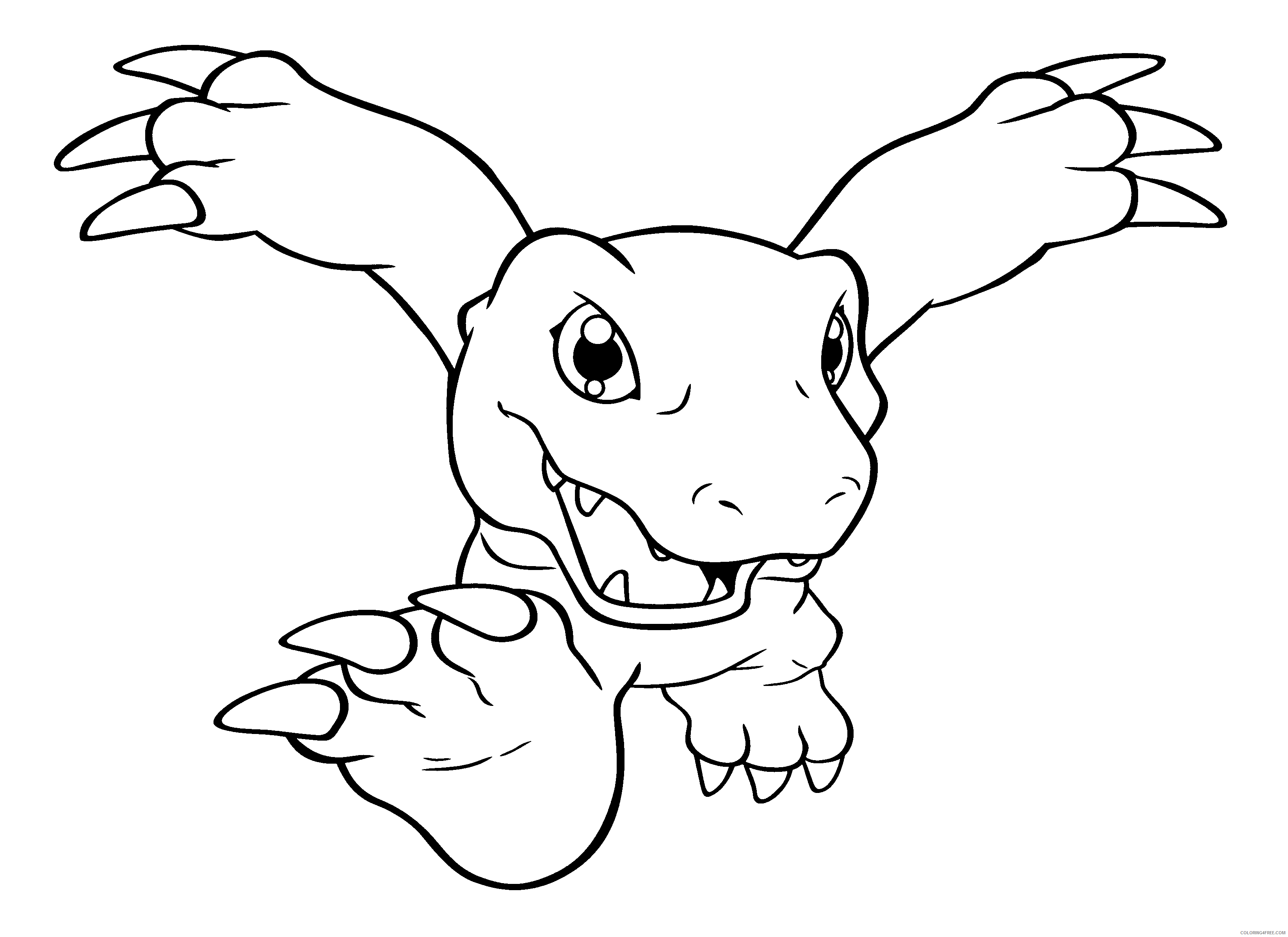 Digimon Printable Coloring Pages Anime digimon 154 2021 0245 Coloring4free