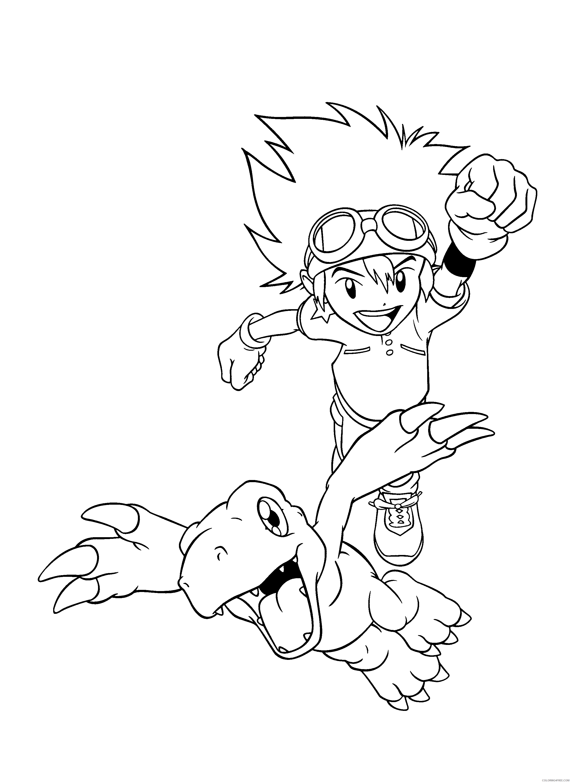 Digimon Printable Coloring Pages Anime digimon 177 2021 0266 Coloring4free