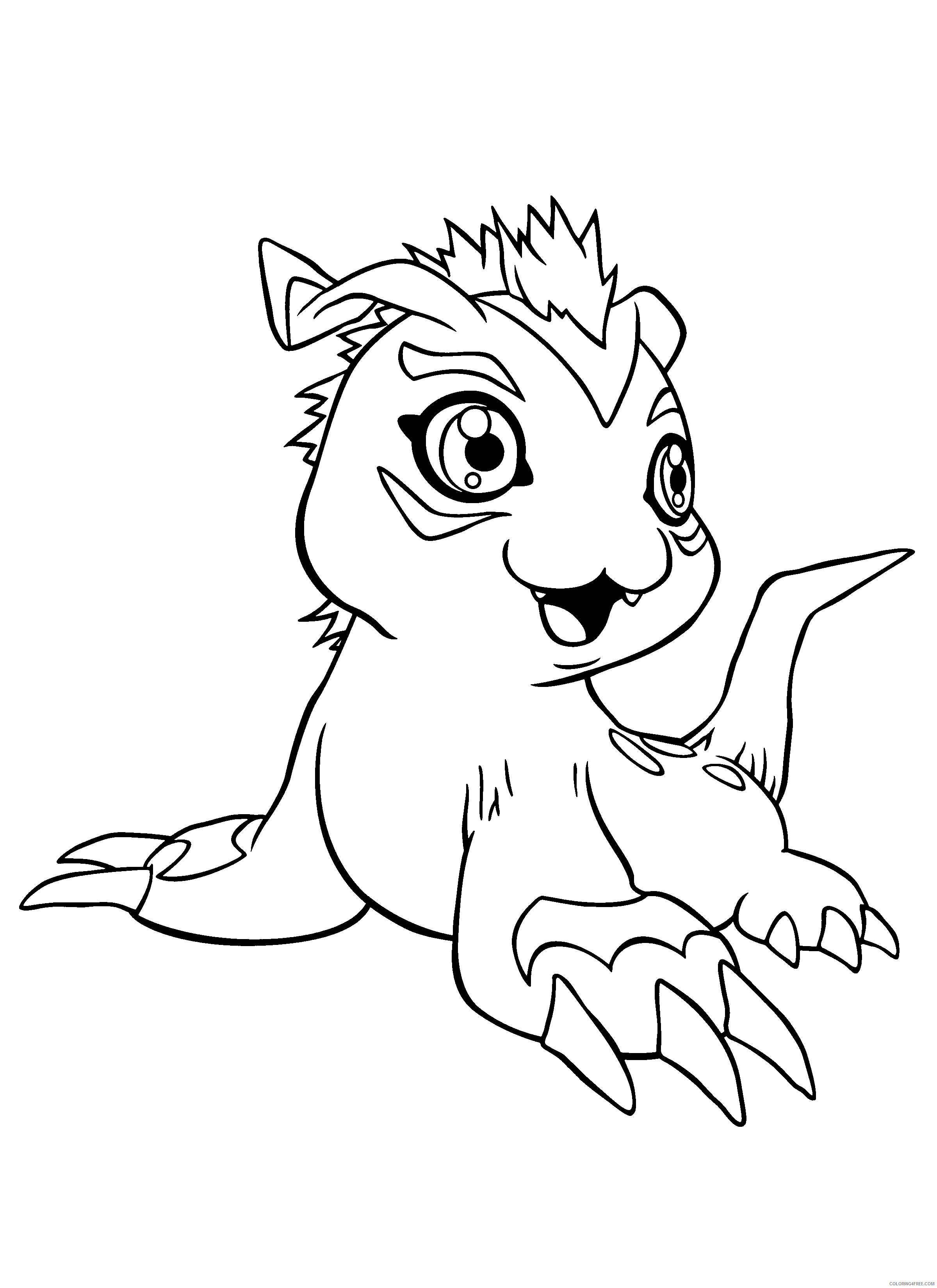 Digimon Printable Coloring Pages Anime digimon 179 2021 0268 Coloring4free