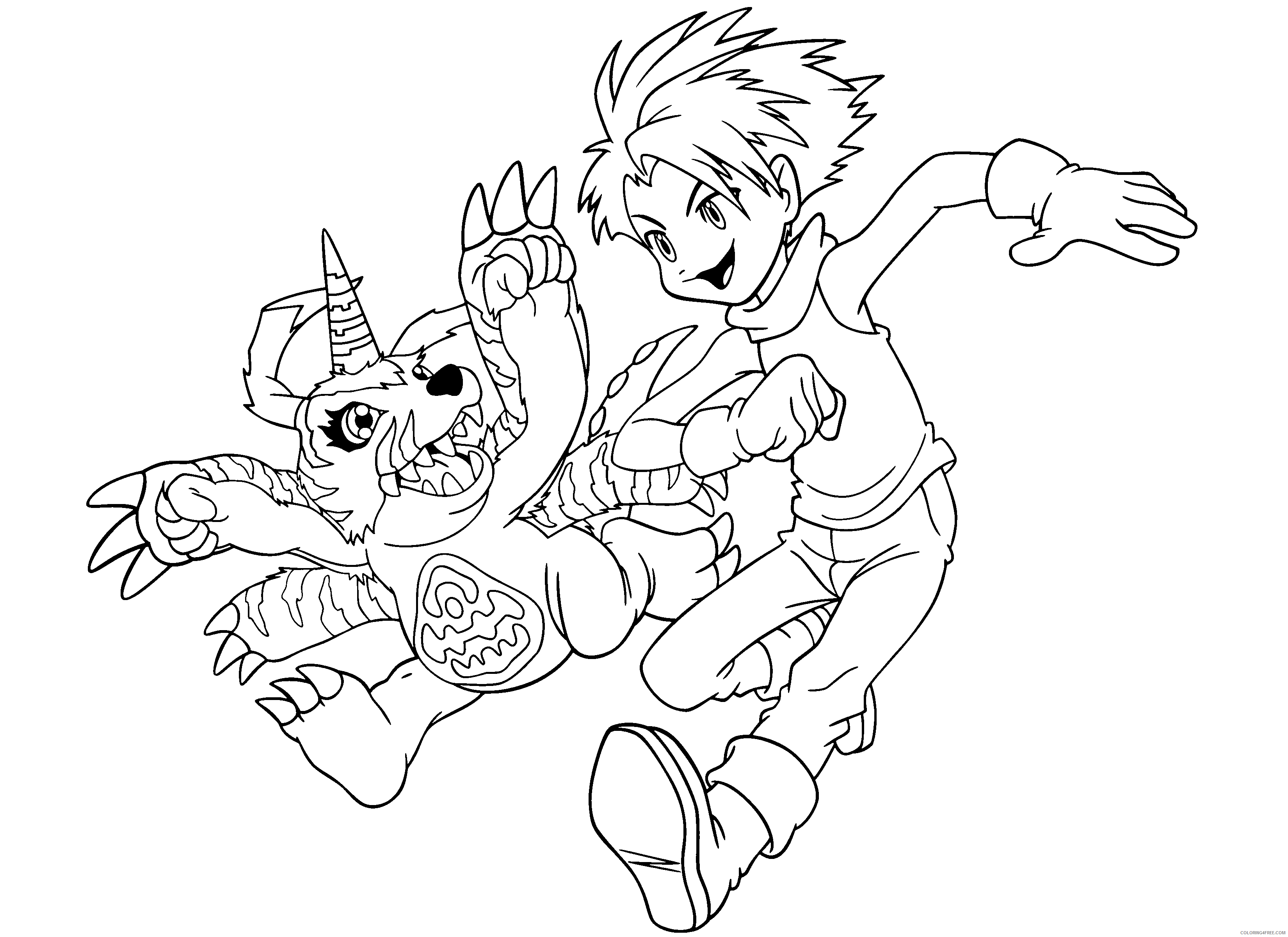 Digimon Printable Coloring Pages Anime digimon 187 2021 0276 Coloring4free