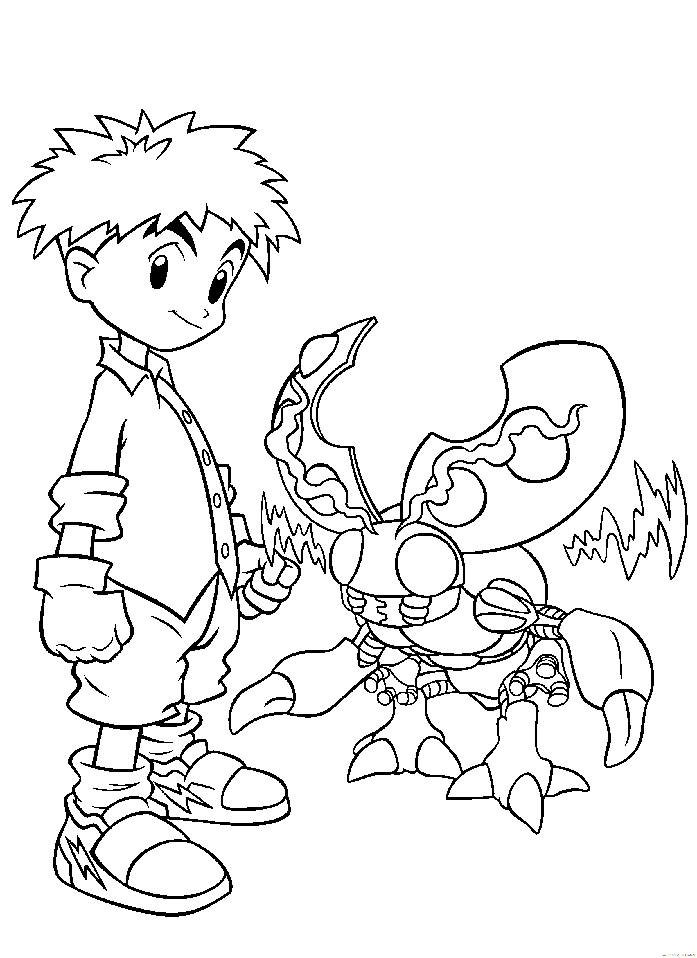 Digimon Printable Coloring Pages Anime digimon 192 2021 0280 Coloring4free