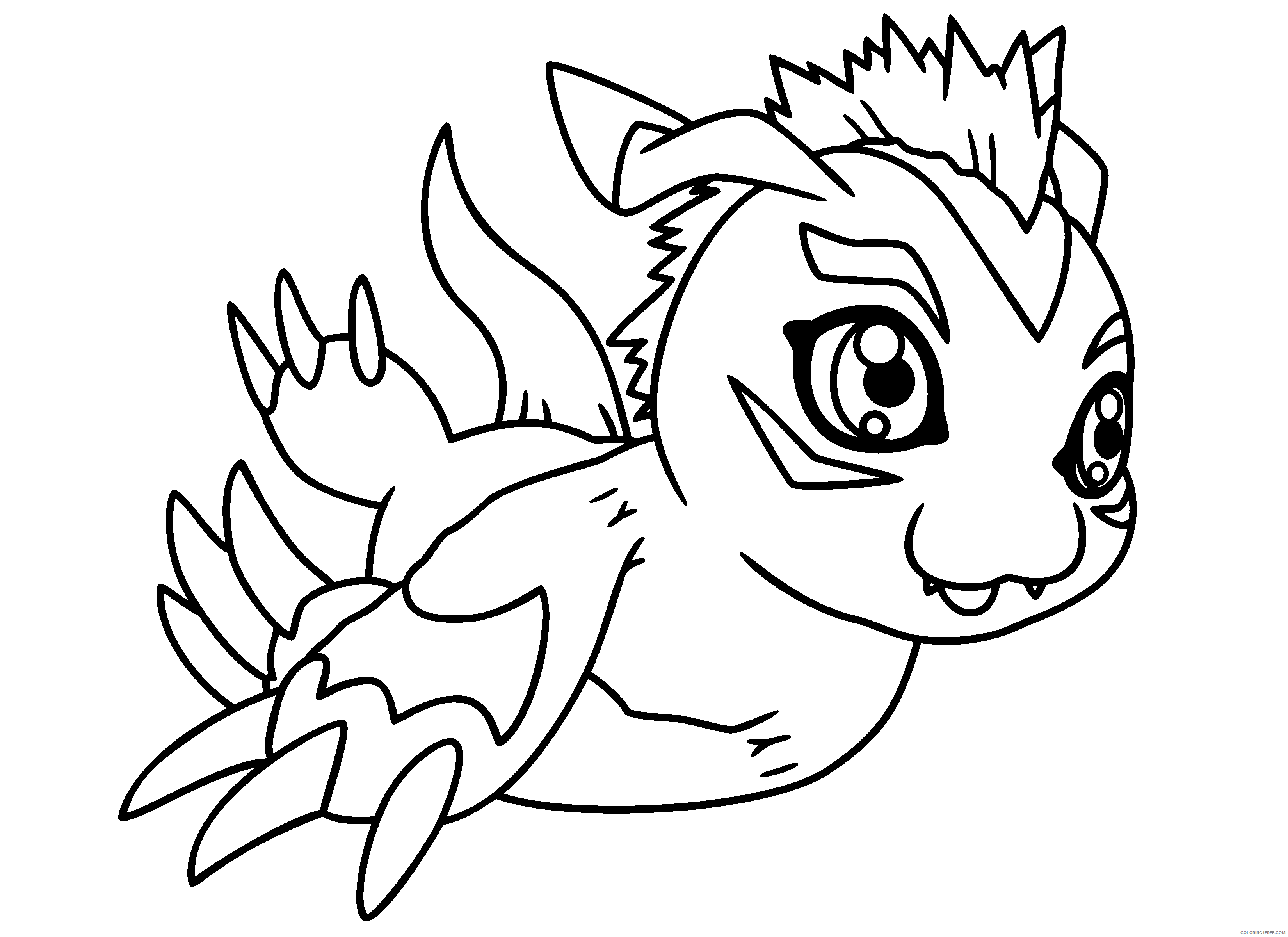 Digimon Printable Coloring Pages Anime digimon 194 2021 0282 Coloring4free