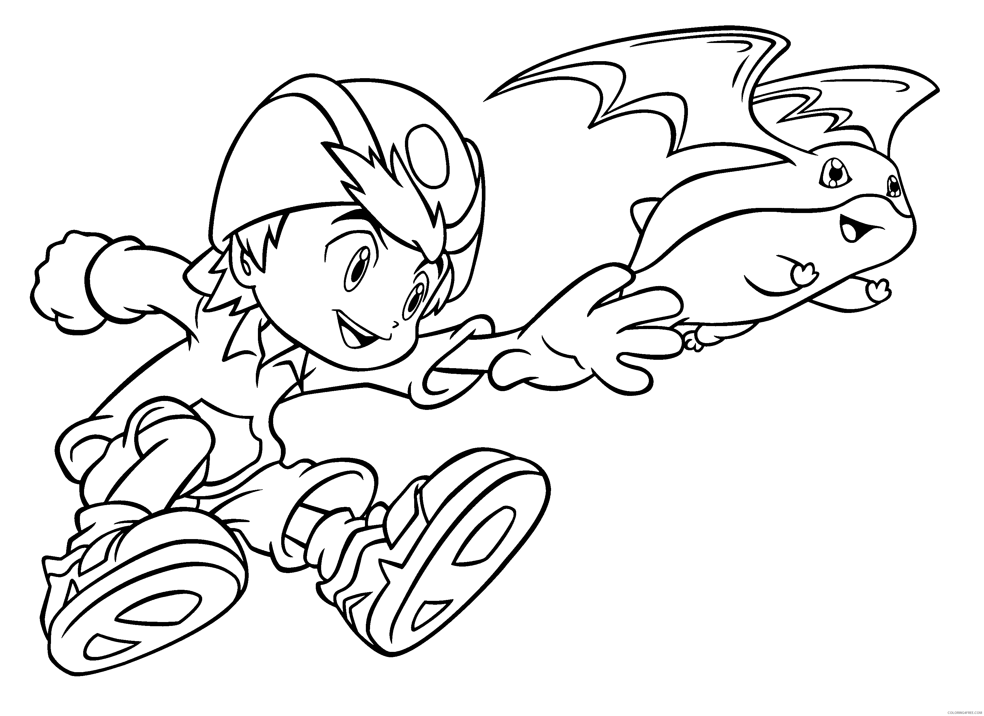 Digimon Printable Coloring Pages Anime digimon 196 2021 0283 Coloring4free