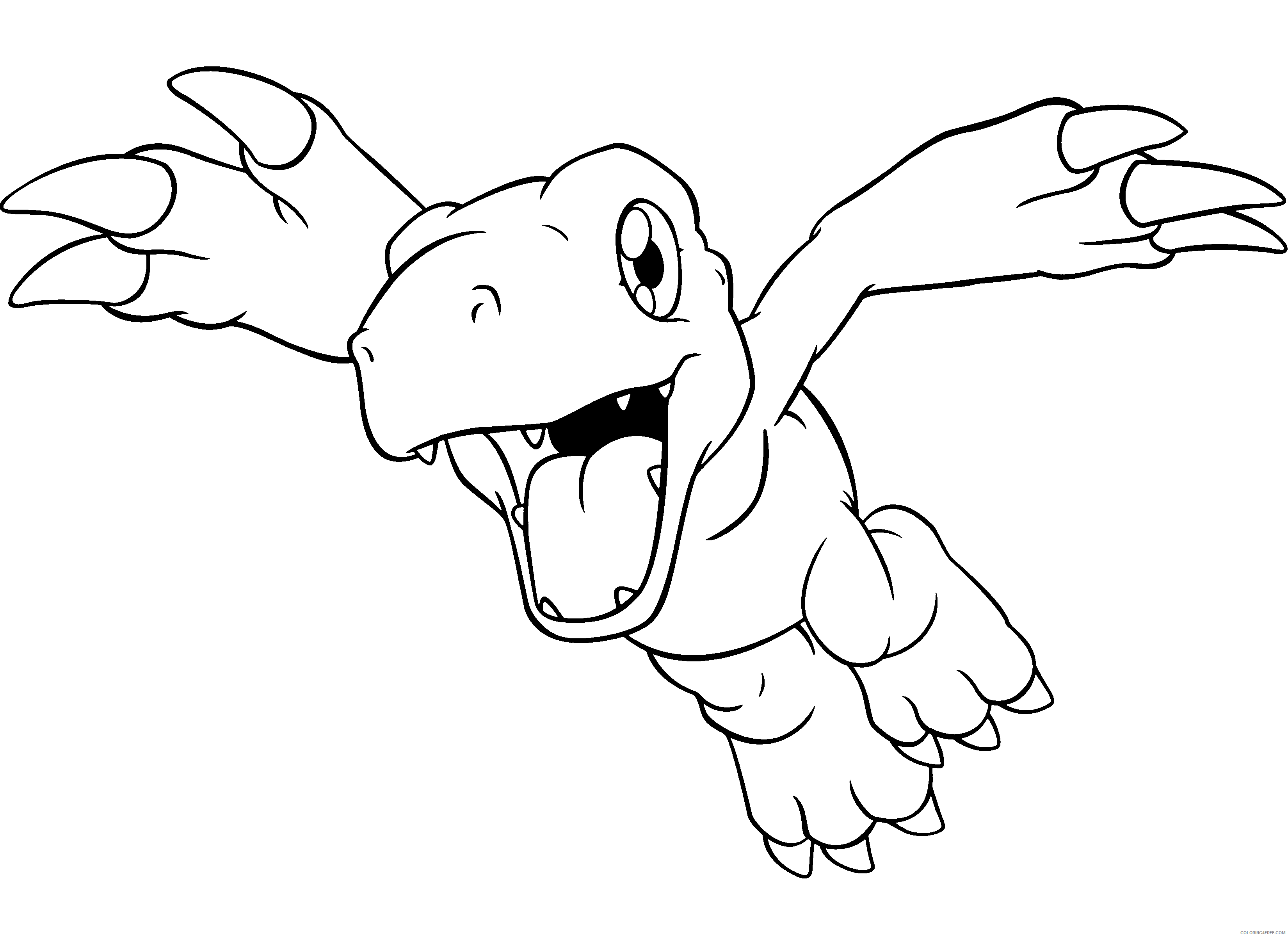Digimon Printable Coloring Pages Anime digimon 198 2021 0285 Coloring4free
