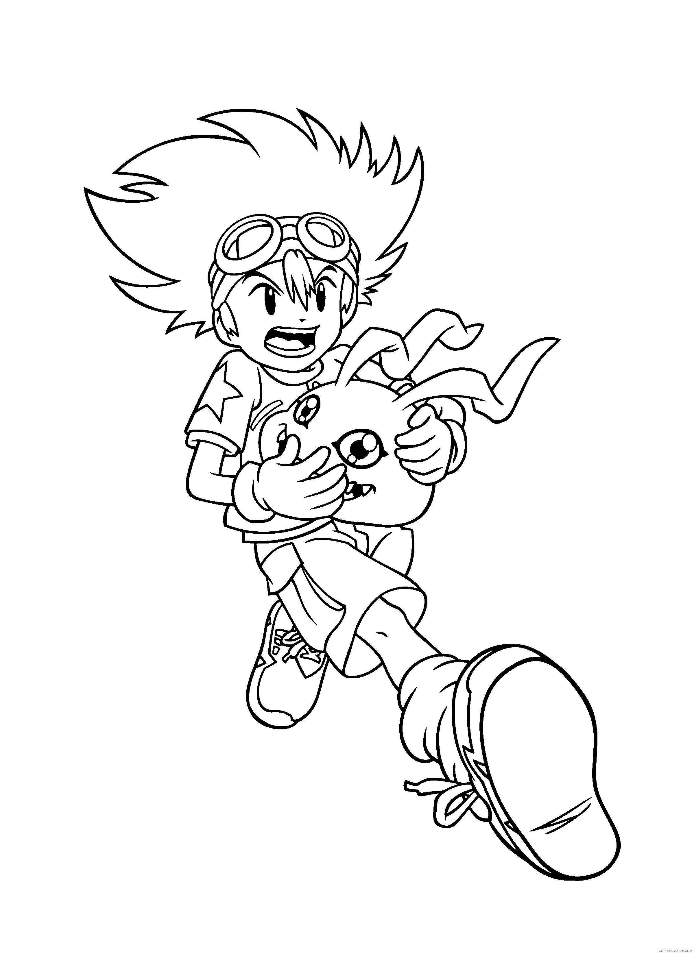 Digimon Printable Coloring Pages Anime digimon 208 2021 0292 Coloring4free