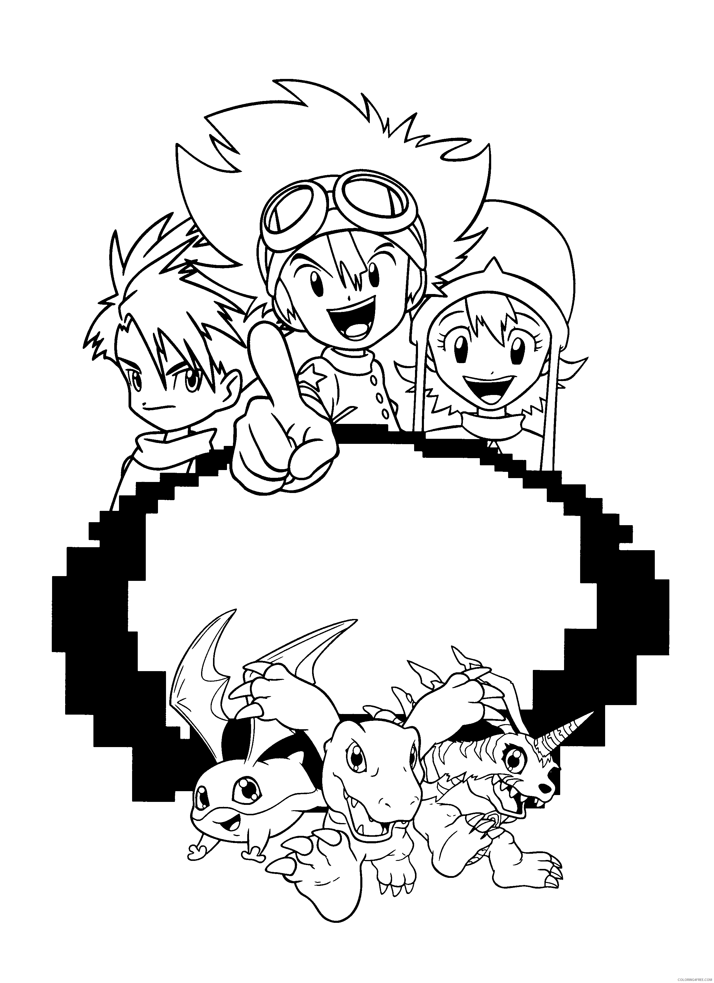 Digimon Printable Coloring Pages Anime digimon 214 2021 0297 Coloring4free