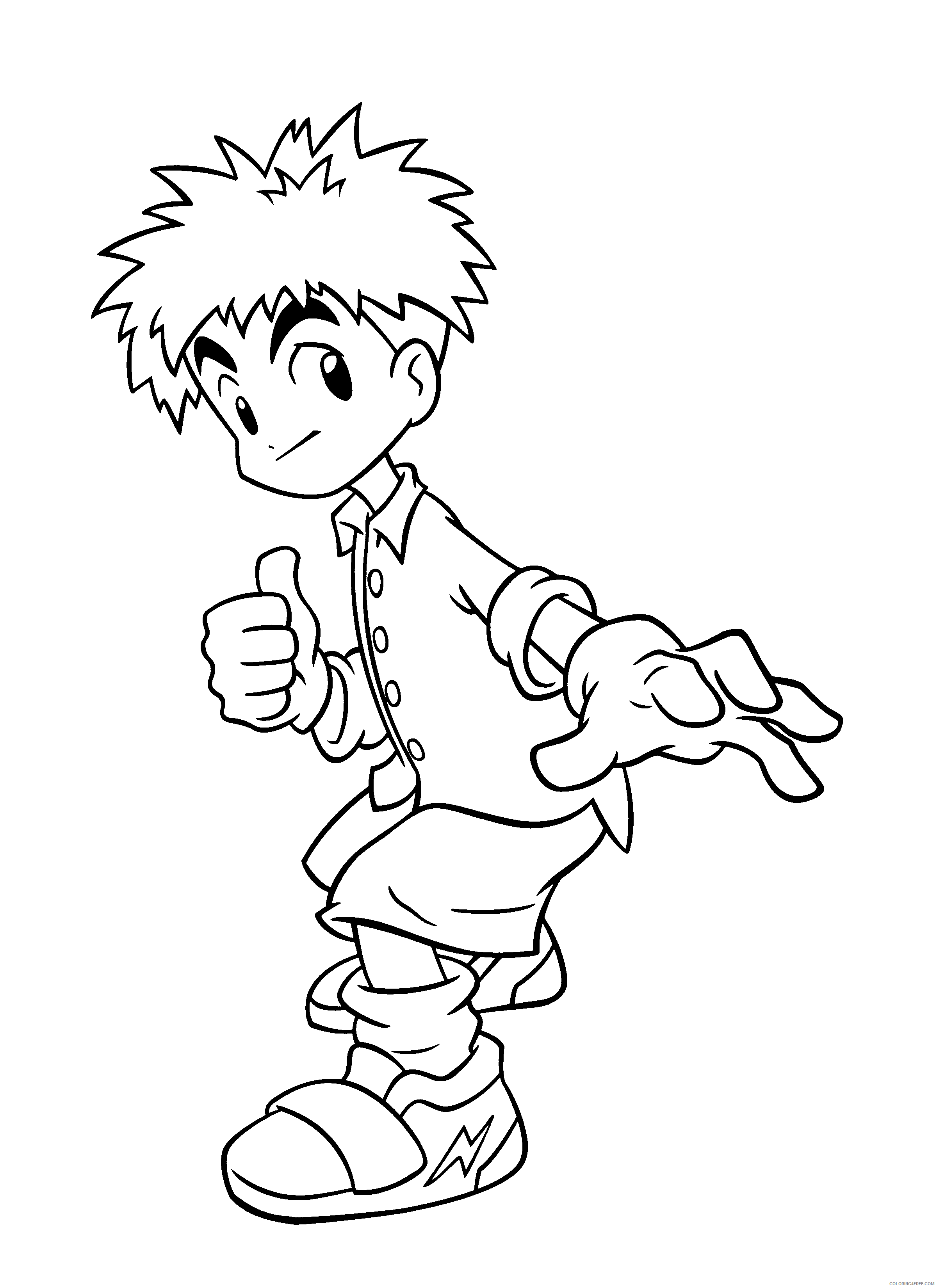 Digimon Printable Coloring Pages Anime digimon 217 2021 0300 Coloring4free