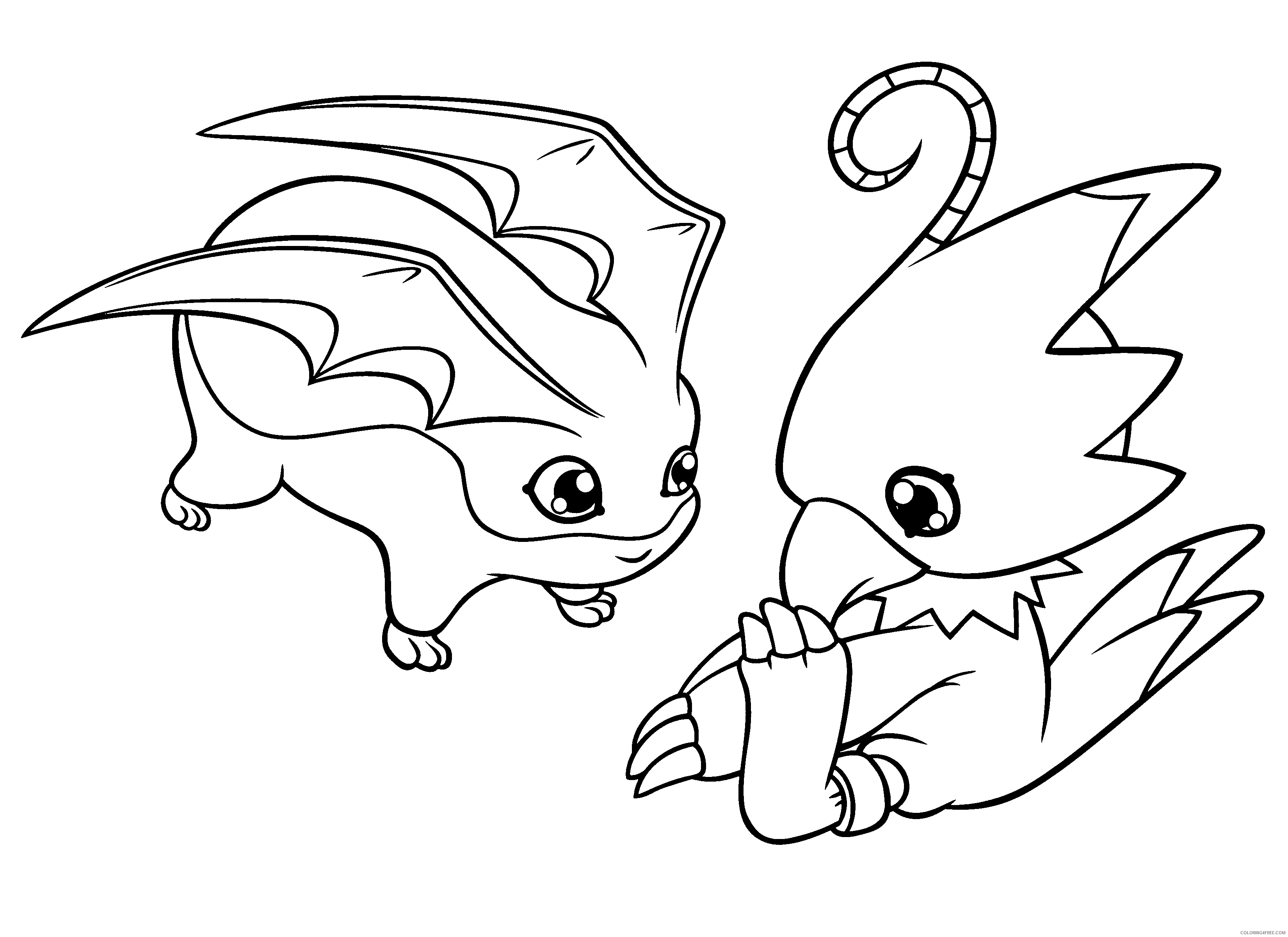 Digimon Printable Coloring Pages Anime digimon 235 2021 0318 Coloring4free