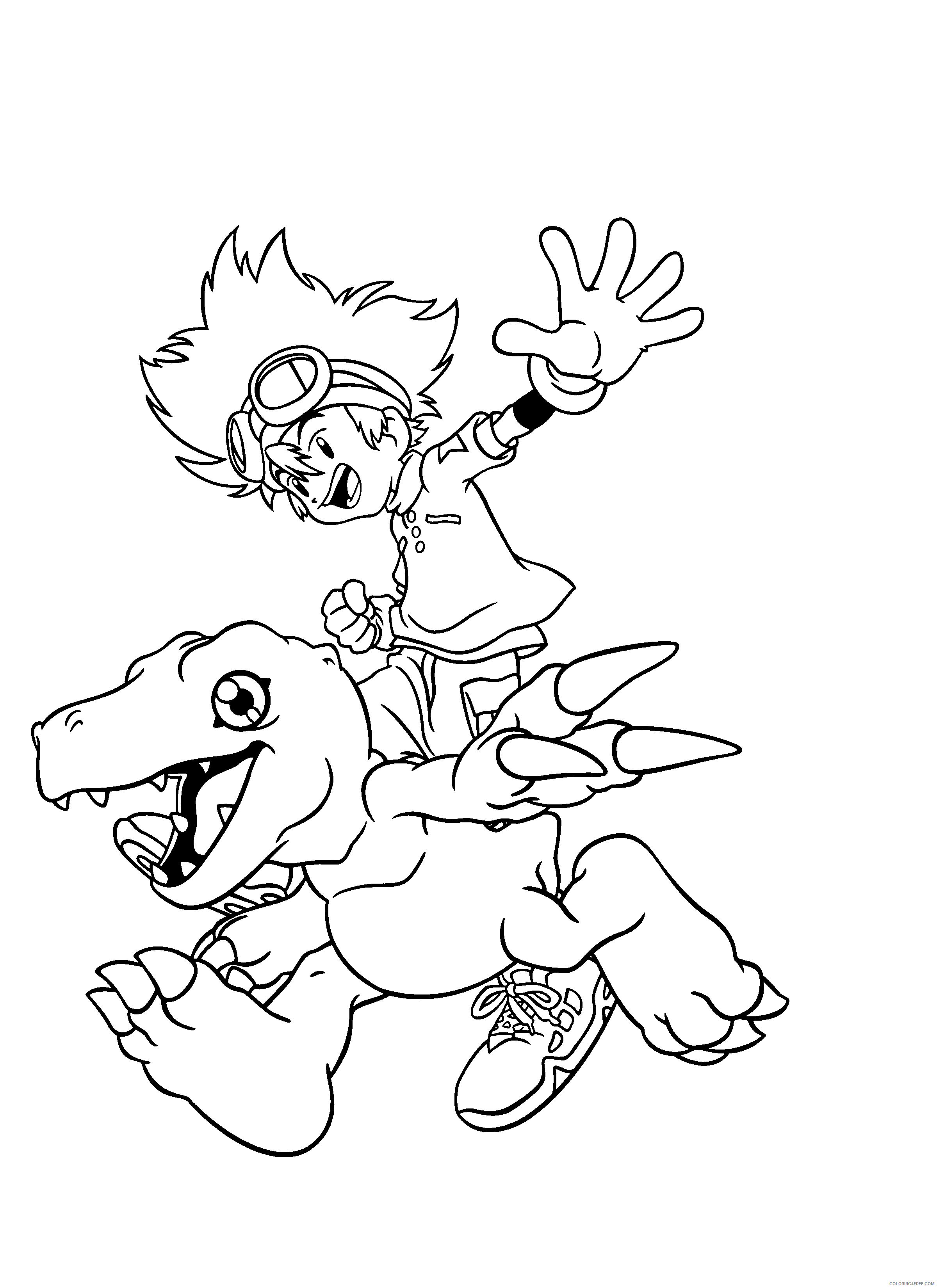 Digimon Printable Coloring Pages Anime digimon 239 2021 0321 Coloring4free