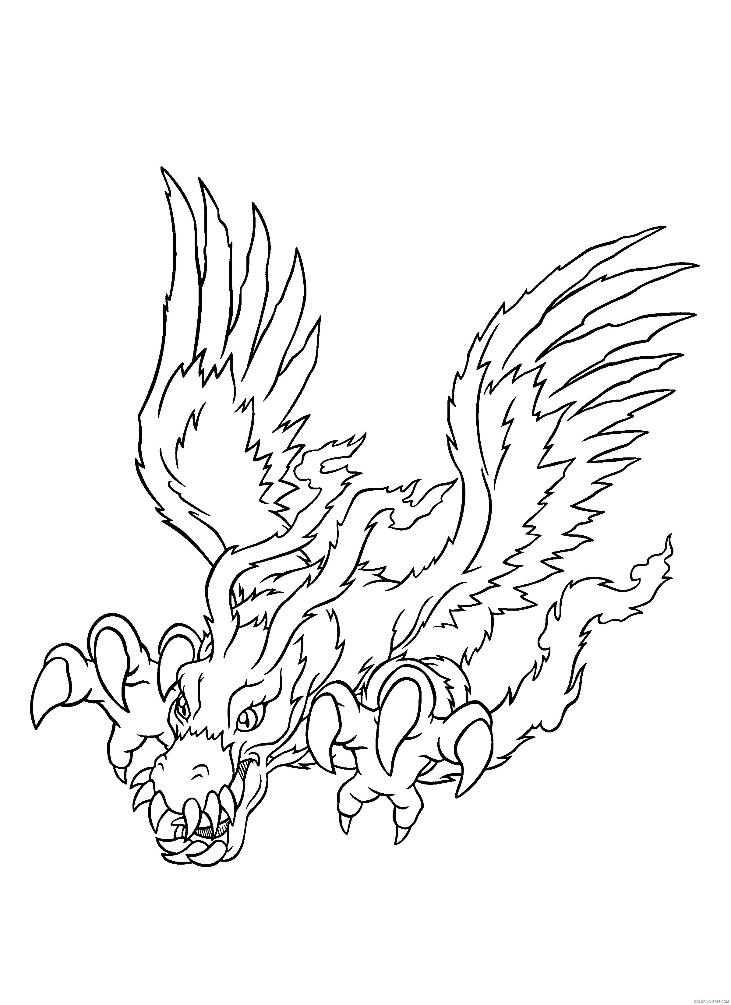 Digimon Printable Coloring Pages Anime digimon 243 2021 0325 Coloring4free