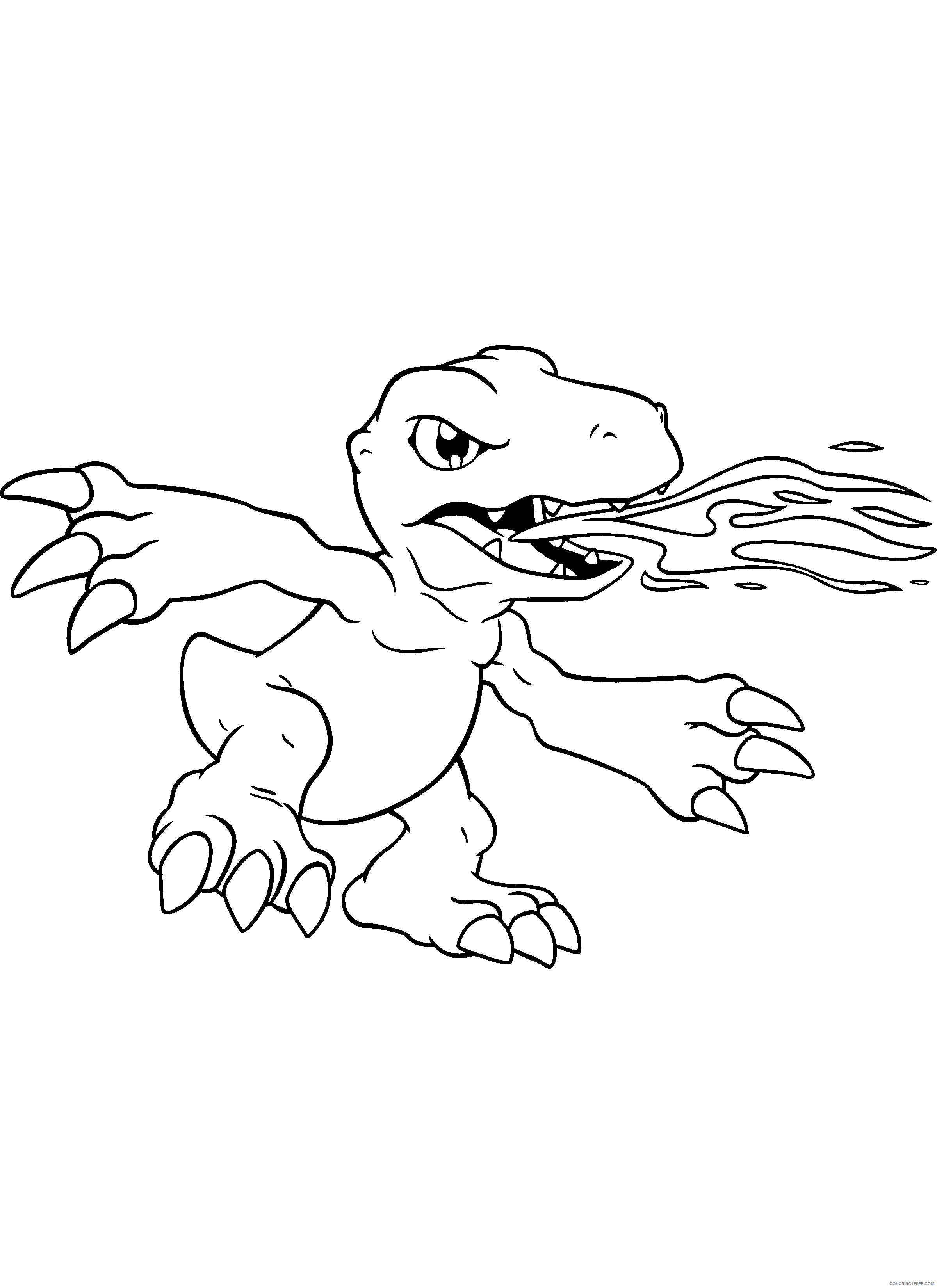 Digimon Printable Coloring Pages Anime digimon 247 2021 0329 Coloring4free