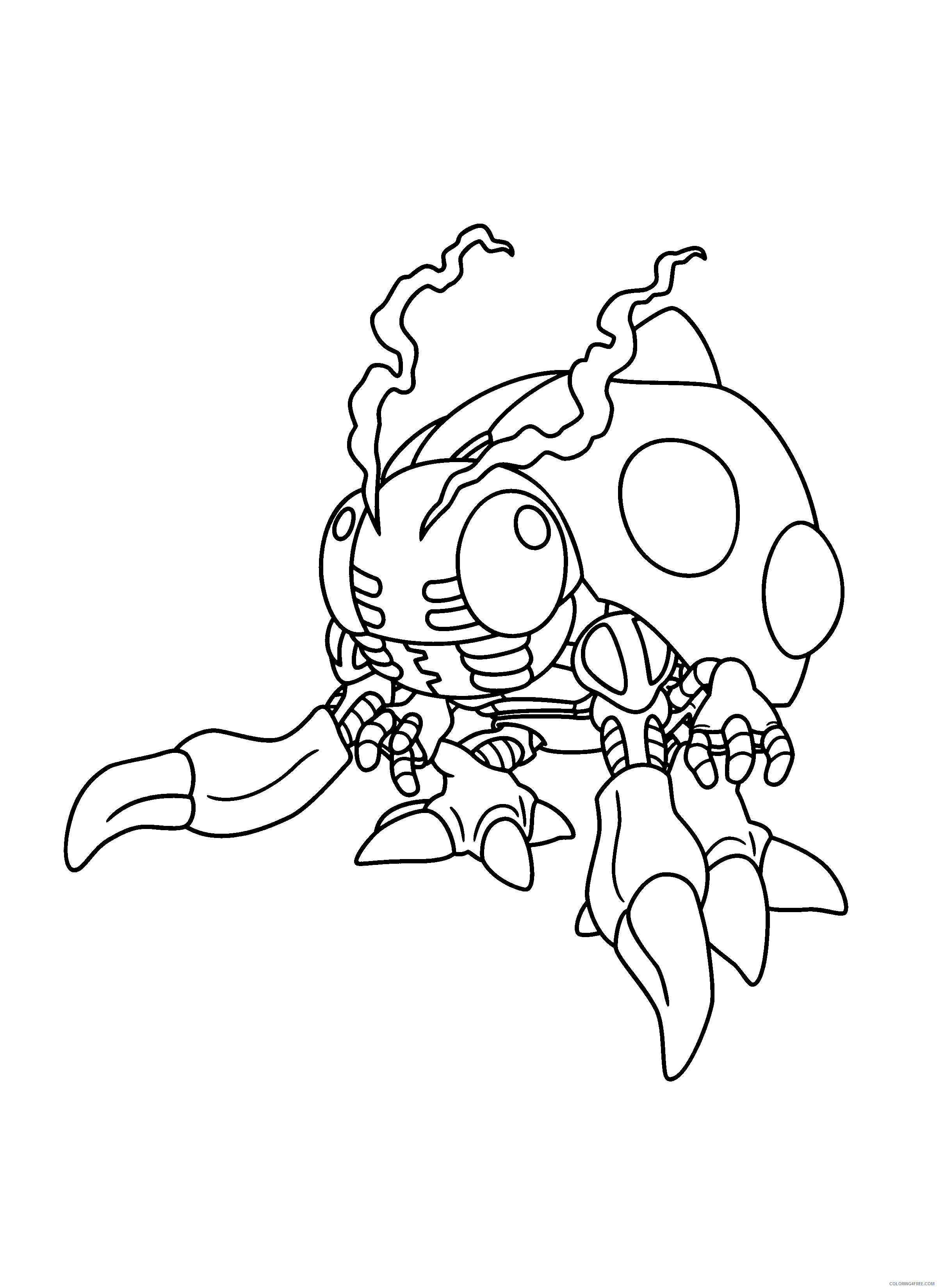Digimon Printable Coloring Pages Anime digimon 257 2021 0337 Coloring4free