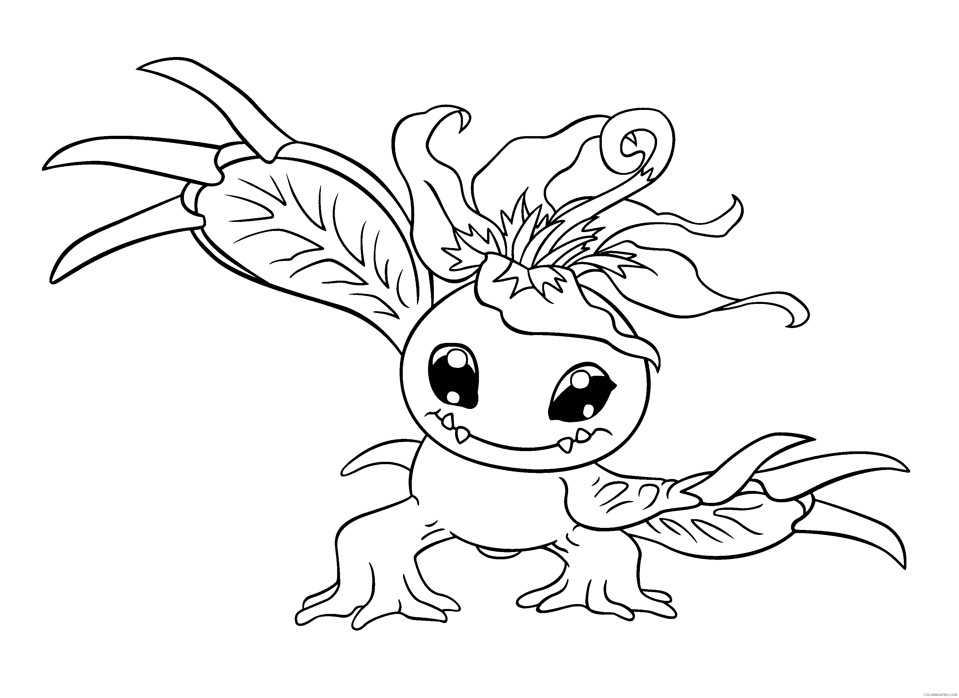 Digimon Printable Coloring Pages Anime digimon 261 2021 0342 Coloring4free